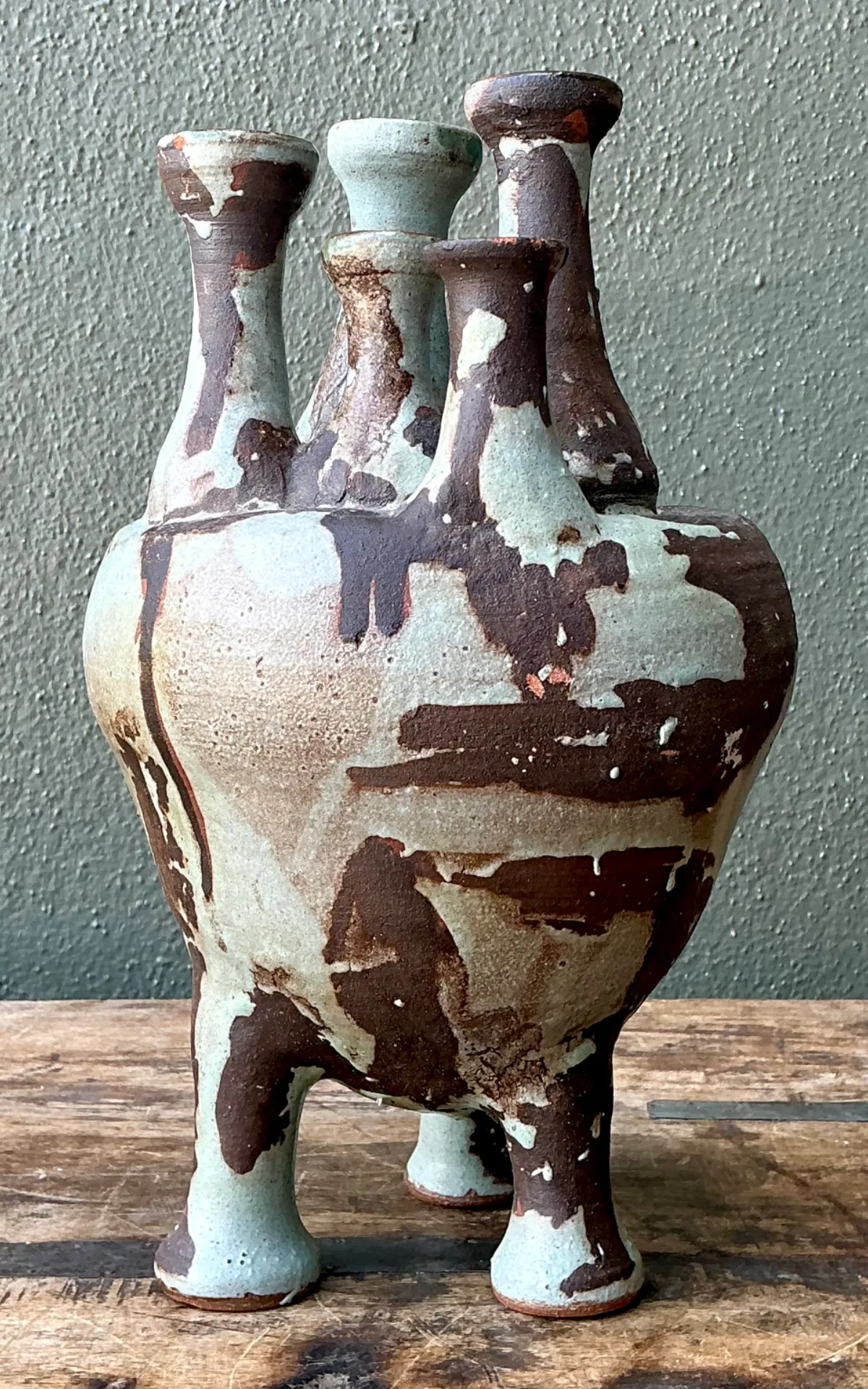 Vintage Multineck Ceramic Vessel — additional photo 4