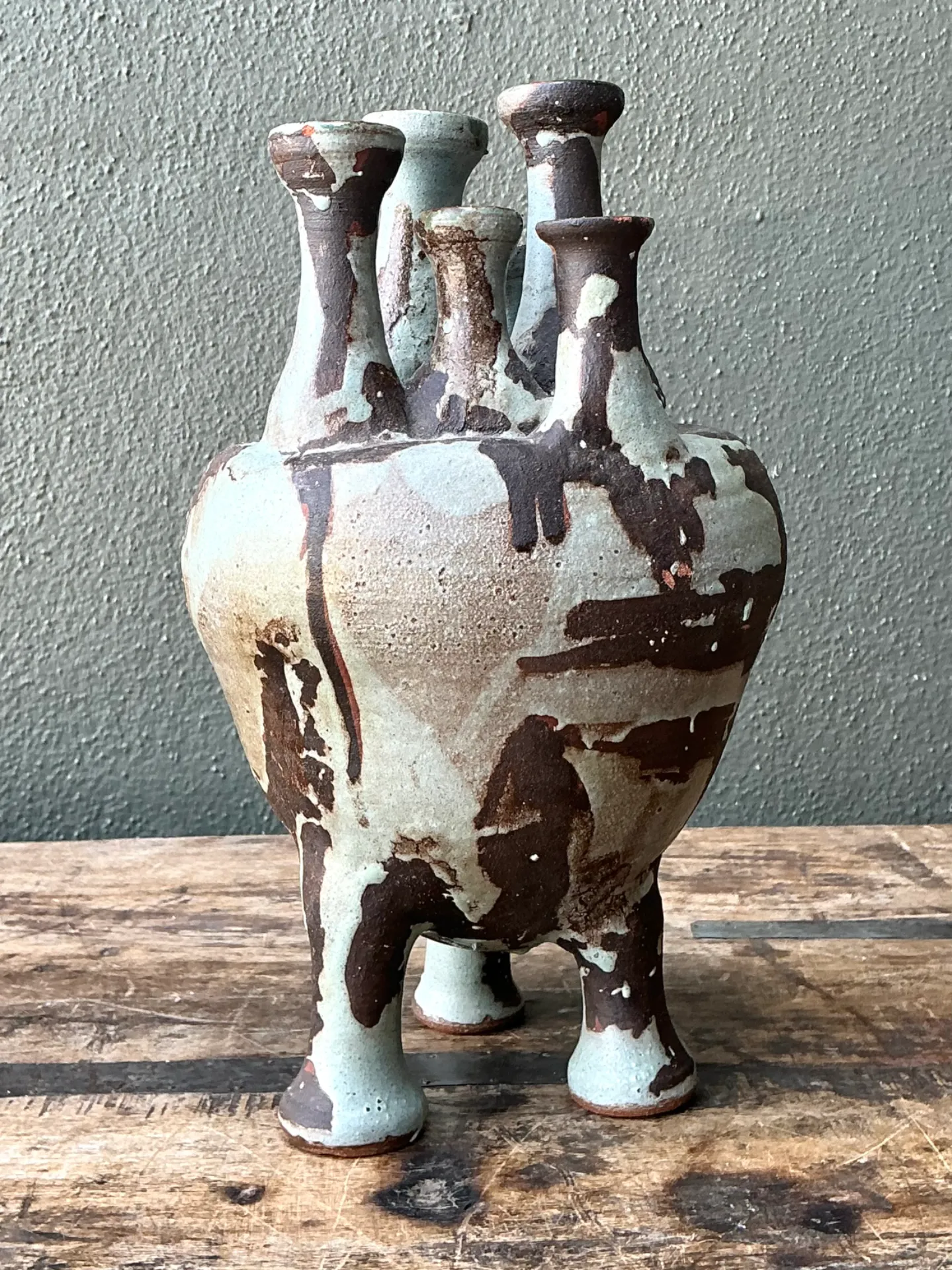 Vintage Multineck Ceramic Vessel — additional photo 1