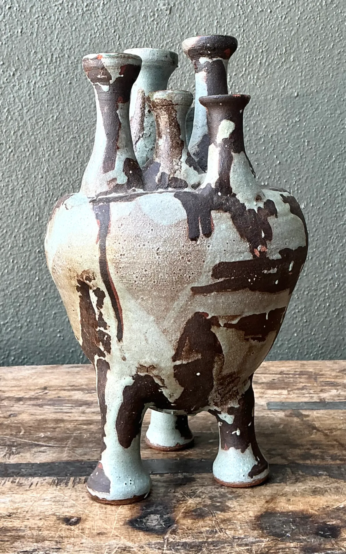 Vintage Multineck Ceramic Vessel