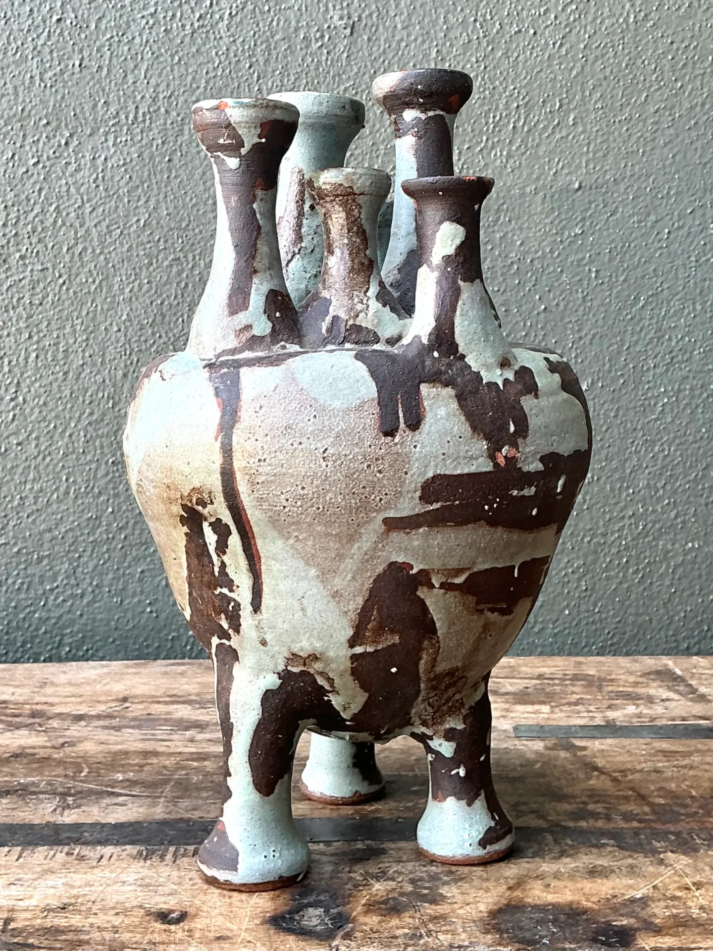 Vintage Multineck Ceramic Vessel — additional photo 6