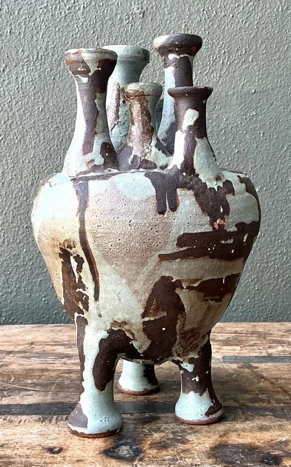 Vintage Multineck Ceramic Vessel — additional photo 6