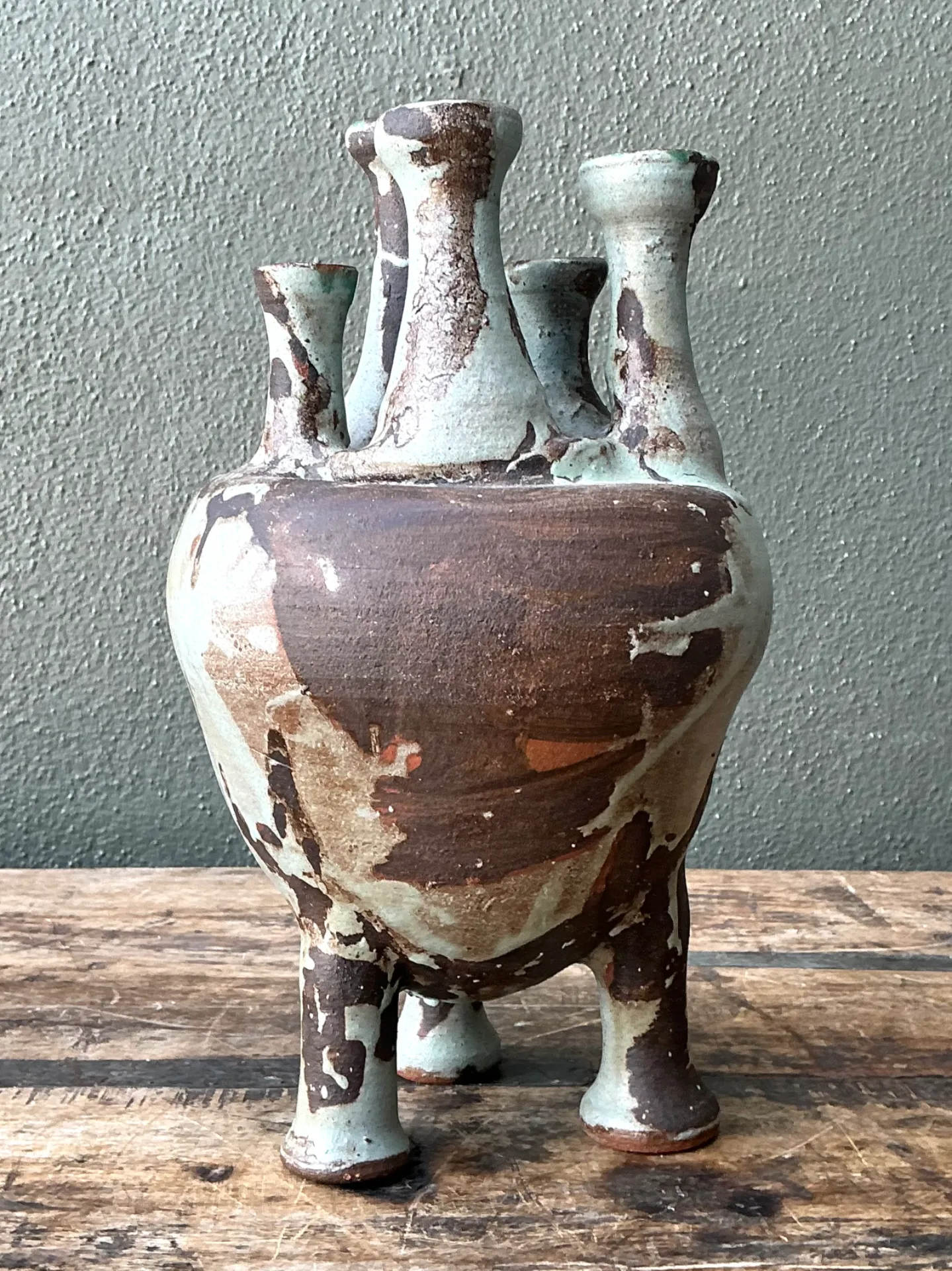 Vintage Multineck Ceramic Vessel — additional photo 8