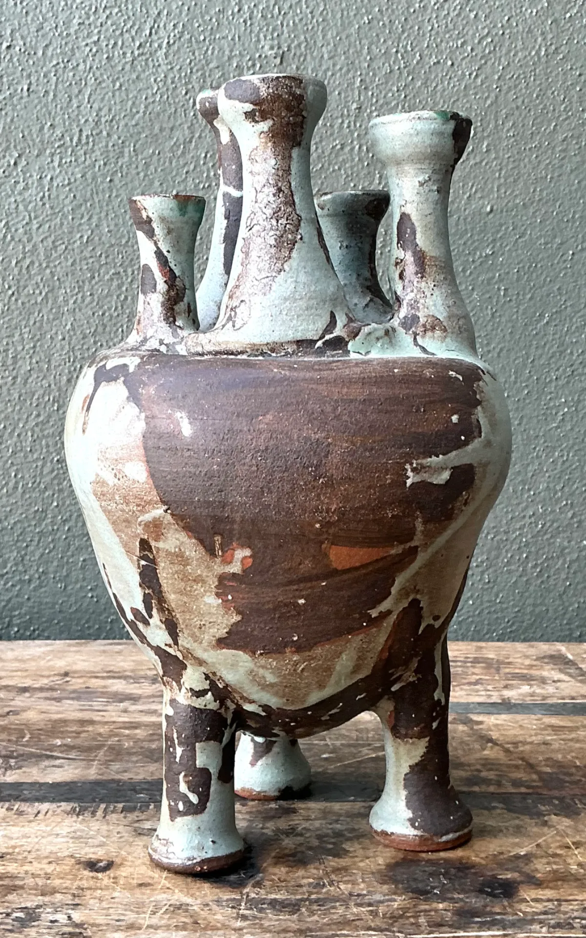 Vintage Multineck Ceramic Vessel — additional photo 8