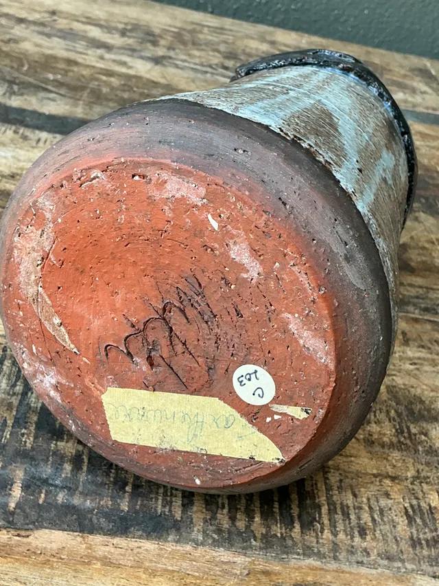 Vintage Handcrafted Ceramic Vase — additional photo 3
