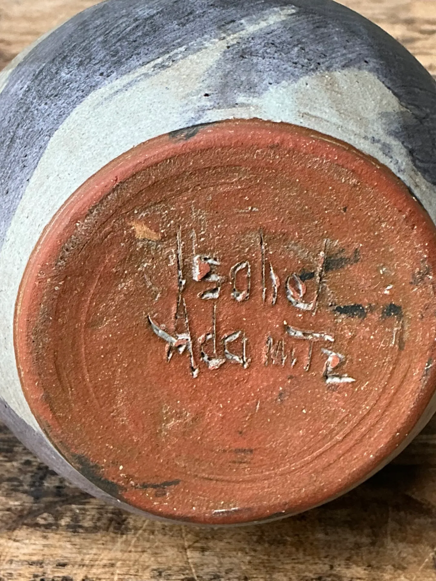 Vintage Double Neck Ceramic Vase — additional photo 7