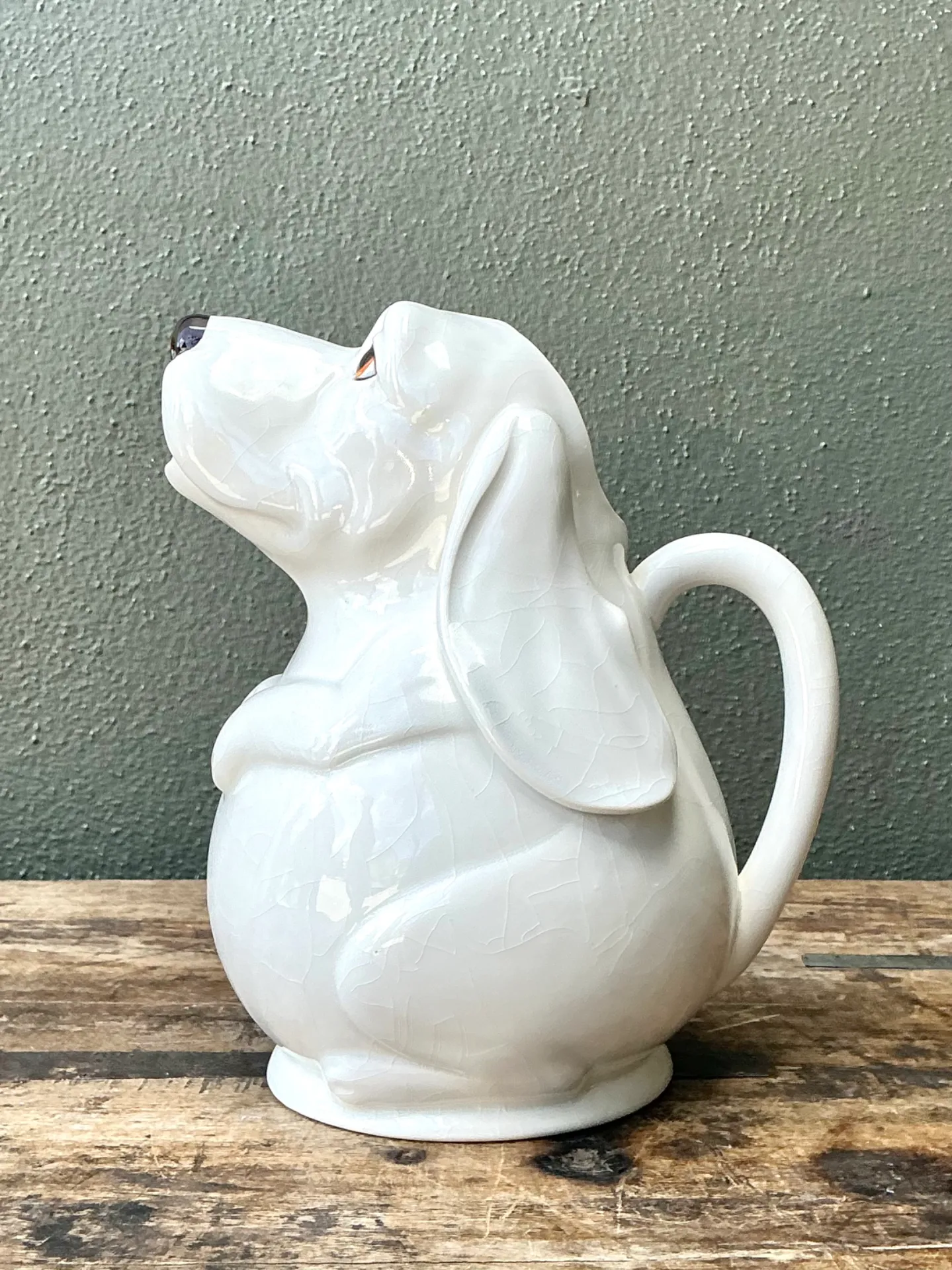 Vintage Ceramic Dog Pitcher — additional photo 3