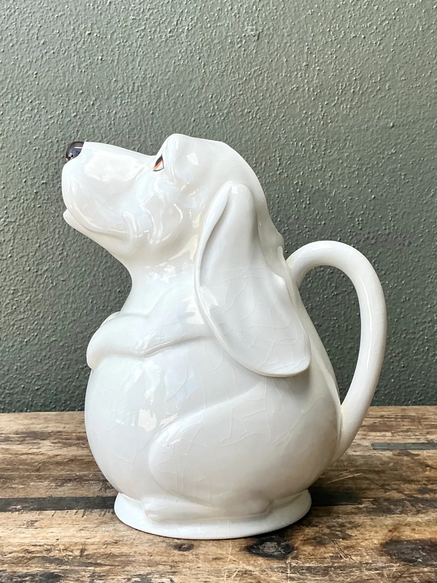 Vintage Ceramic Dog Pitcher — additional photo 1