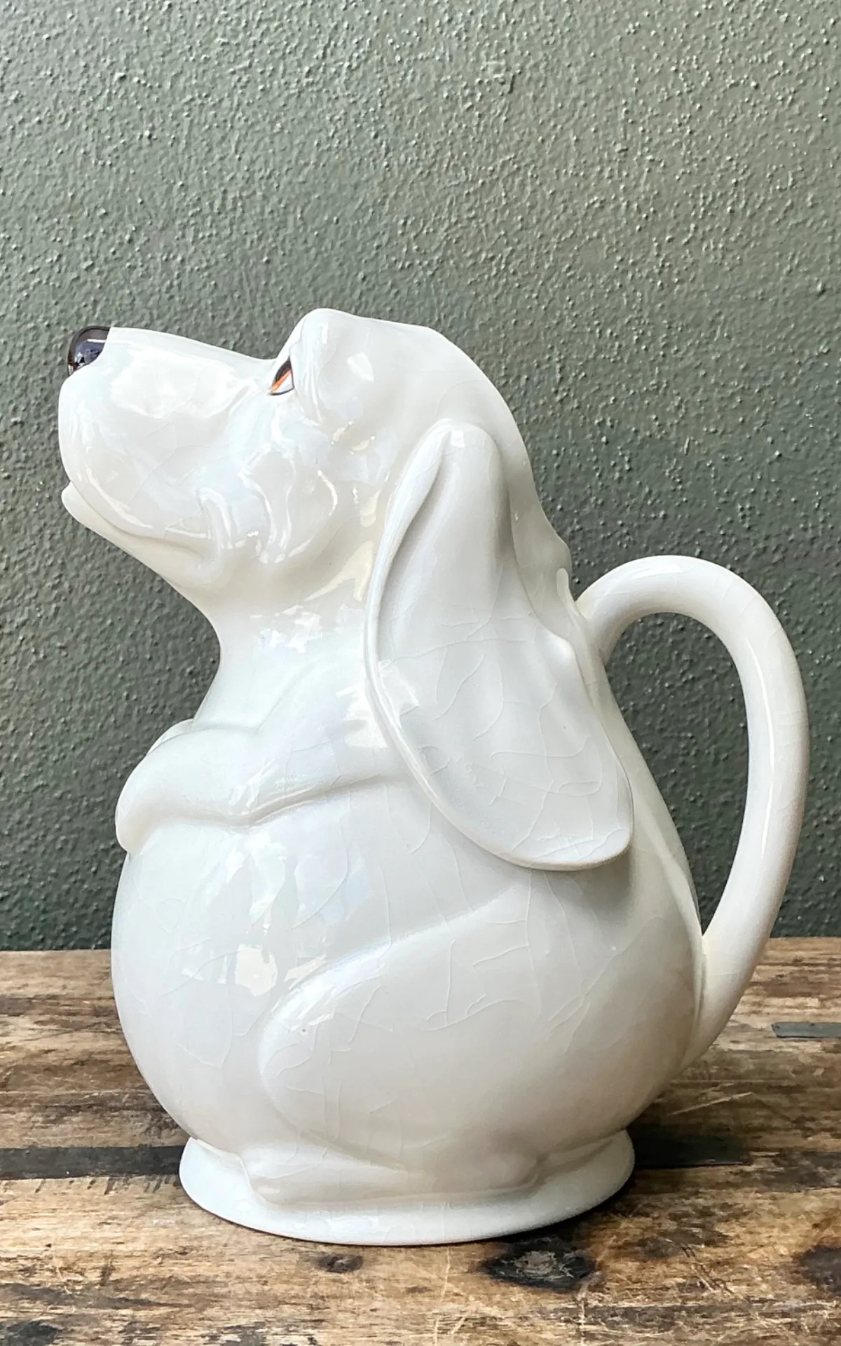 Vintage Ceramic Dog Pitcher