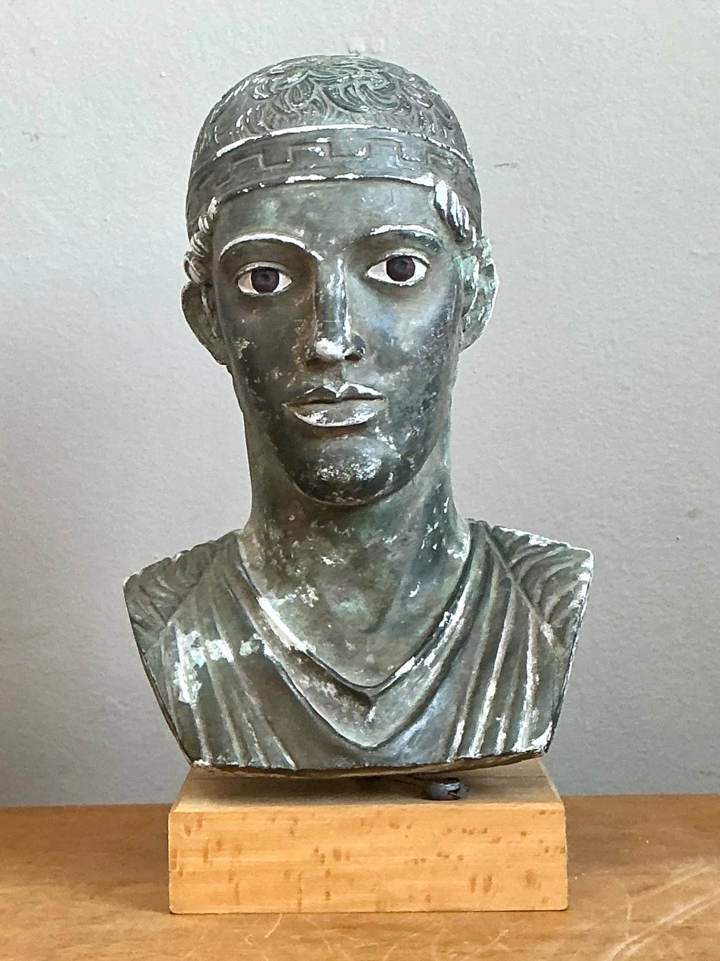 Vintage Classical Greek Style Plaster Bust — additional photo 5
