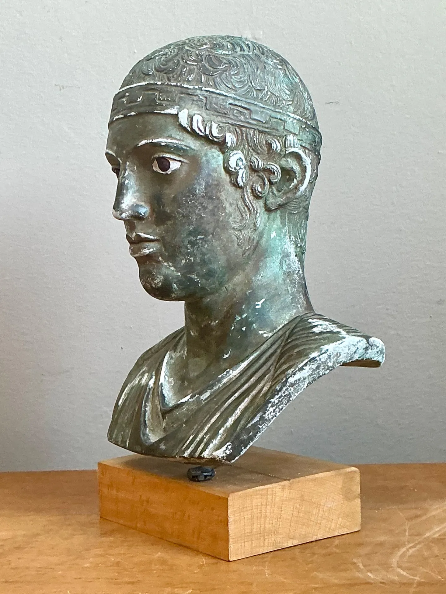 Vintage Classical Greek Style Plaster Bust — additional photo 7
