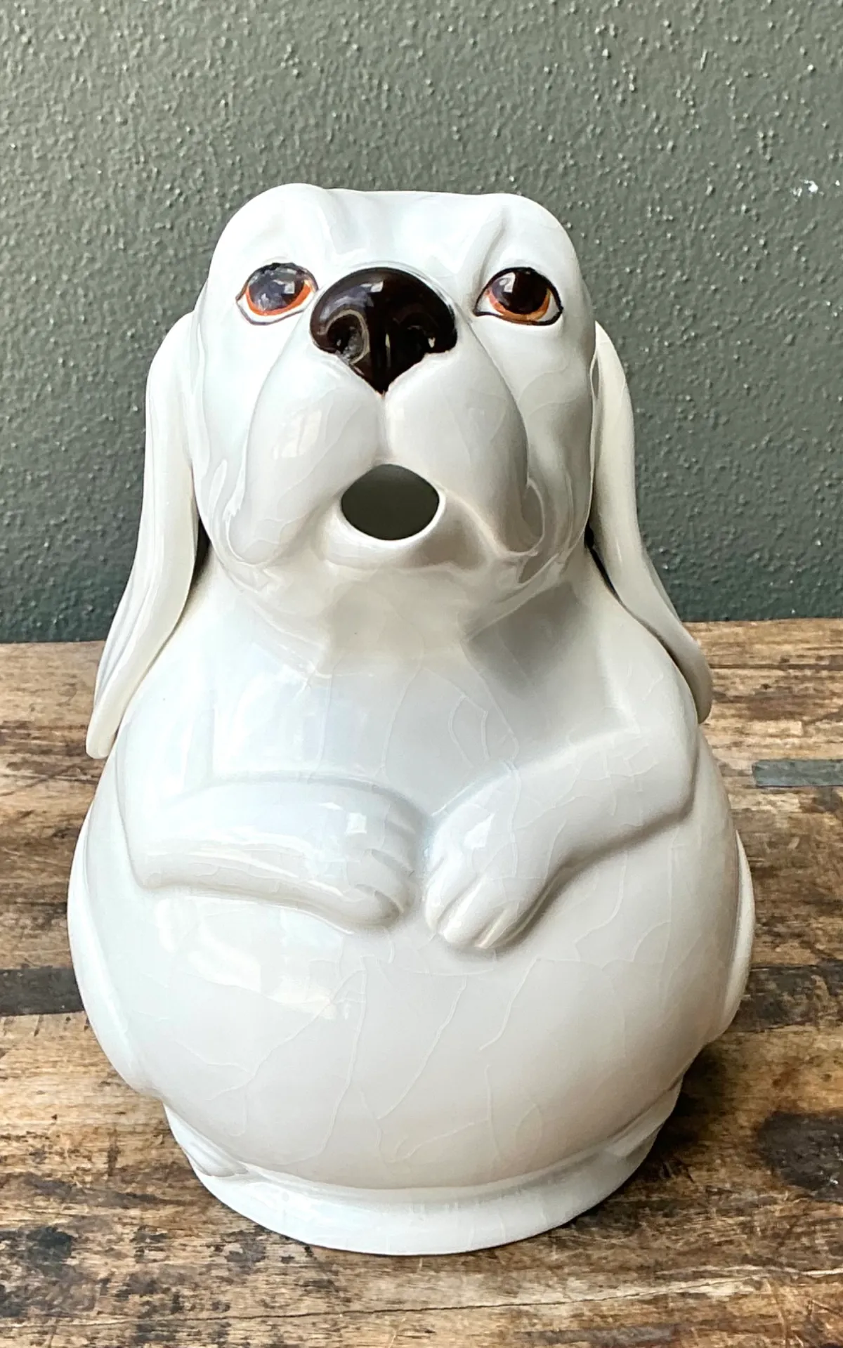 Vintage Ceramic Dog Pitcher — additional photo 2