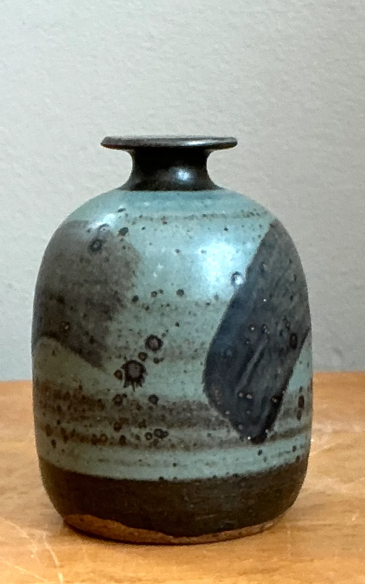 Vintage Abstract Glazed Ceramic Vase — additional photo 2