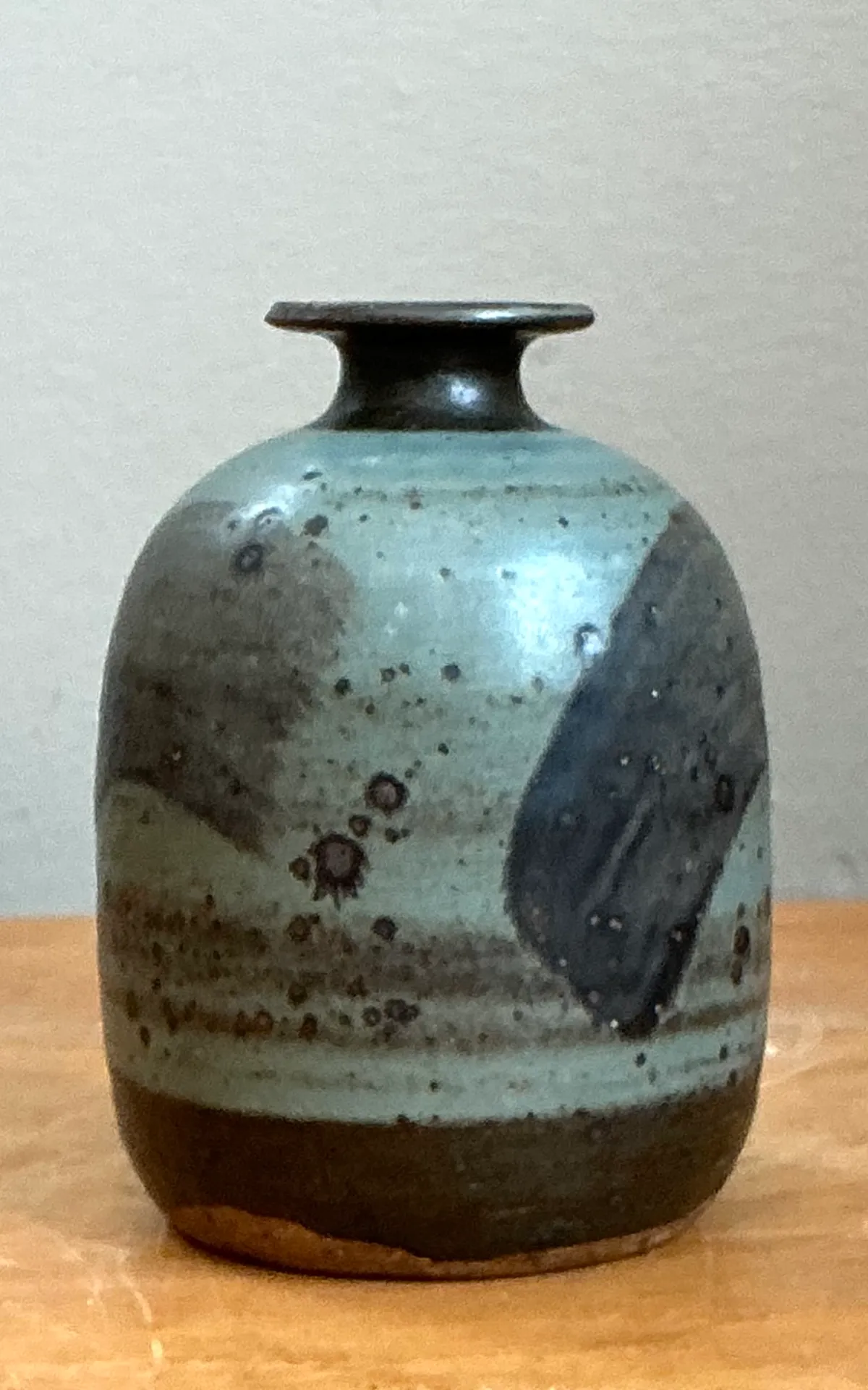 Vintage Abstract Glazed Ceramic Vase — additional photo 5
