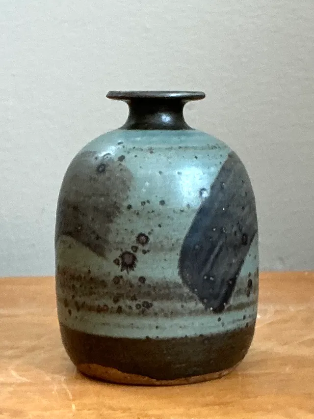 Vintage Abstract Glazed Ceramic Vase — additional photo 5