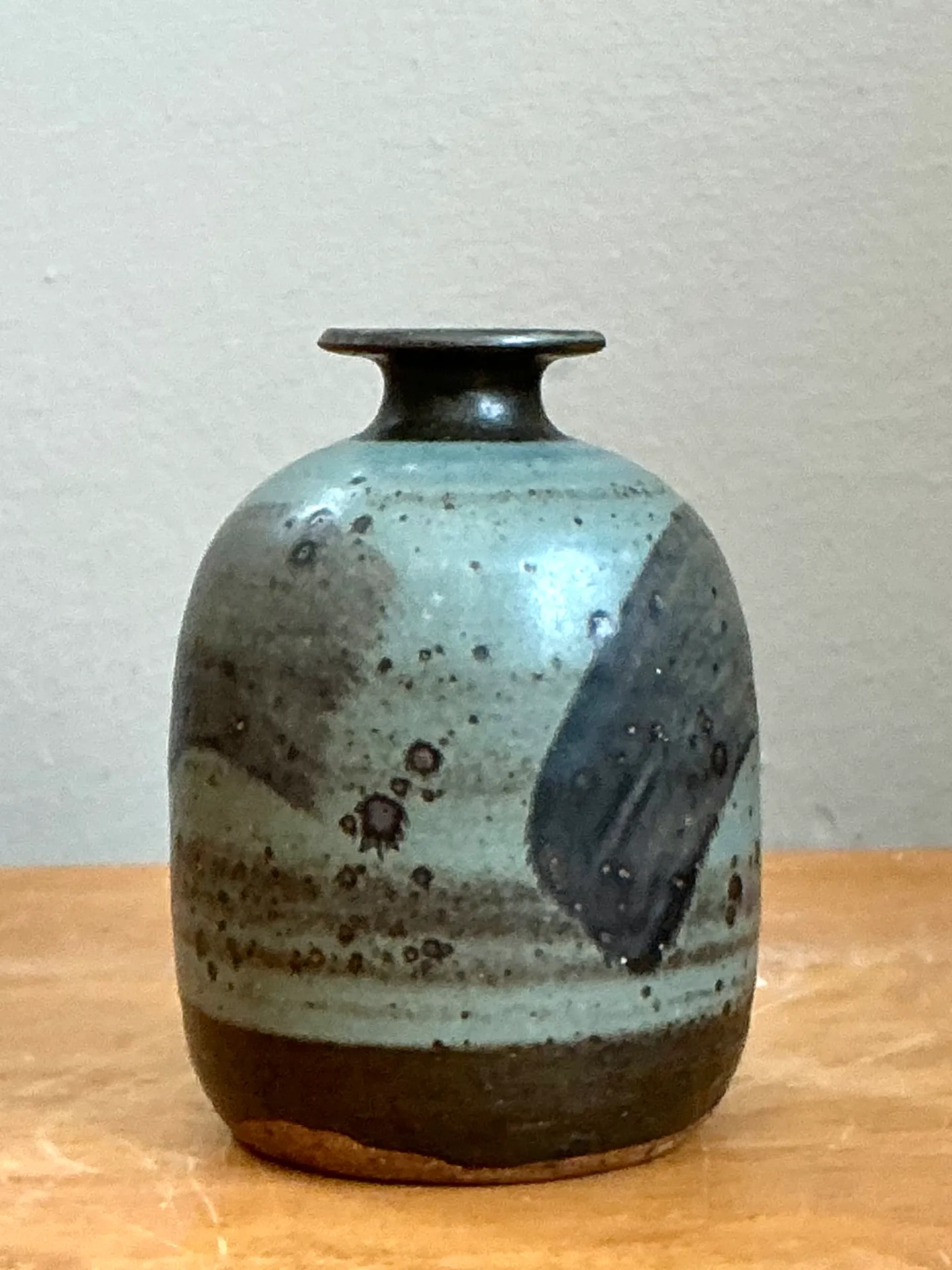 Vintage Abstract Glazed Ceramic Vase — additional photo 4