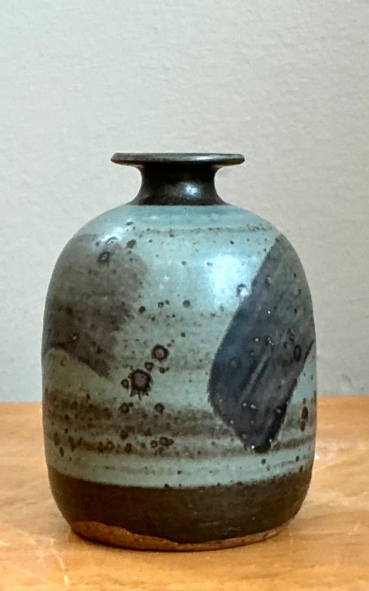 Vintage Abstract Glazed Ceramic Vase — additional photo 4