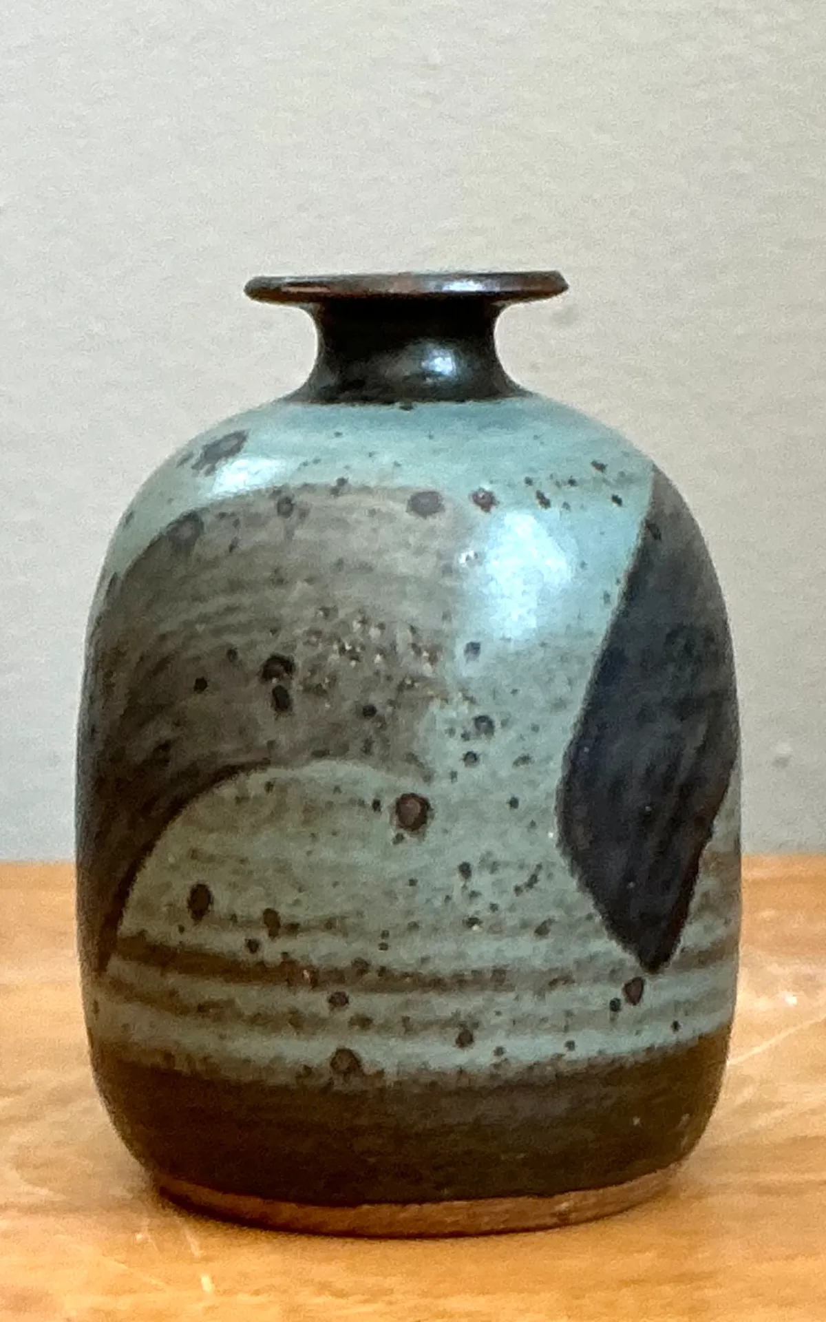 Vintage Abstract Glazed Ceramic Vase — additional photo 3