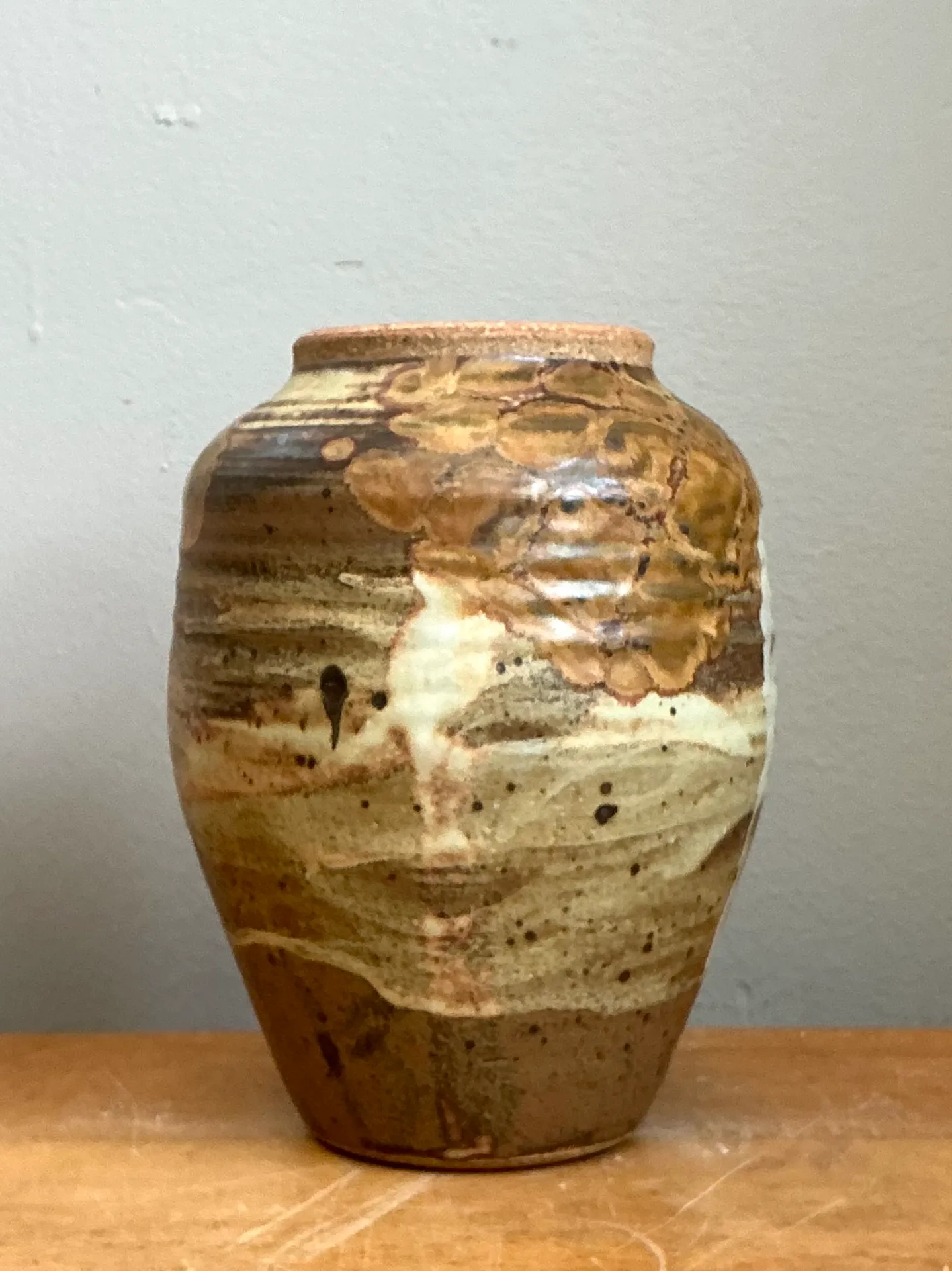 Vintage Glazed Studio Pottery Vase — additional photo 7