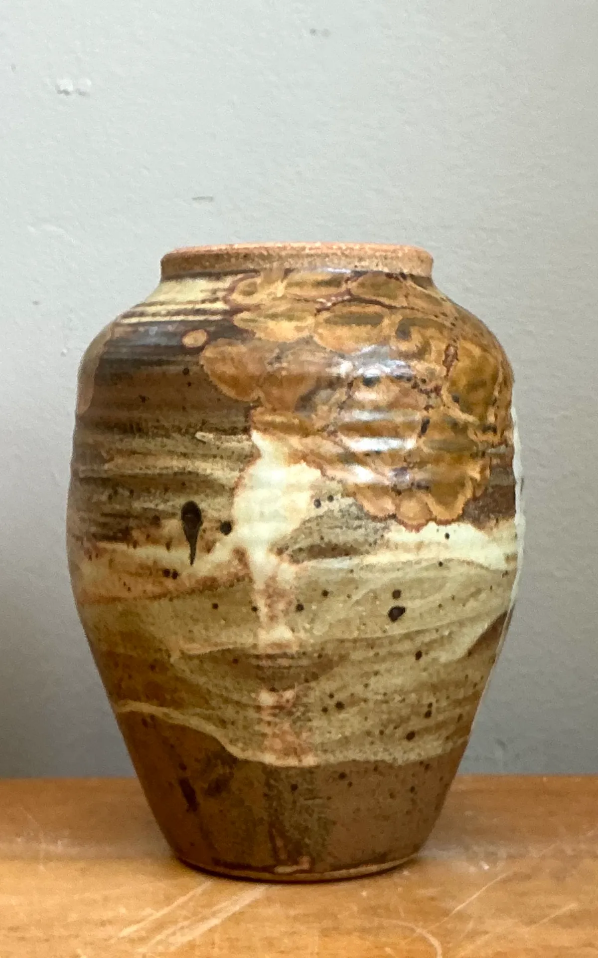 Vintage Glazed Studio Pottery Vase — additional photo 7