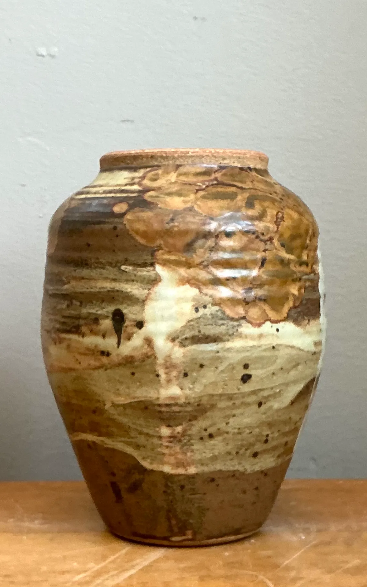 Vintage Glazed Studio Pottery Vase — additional photo 5