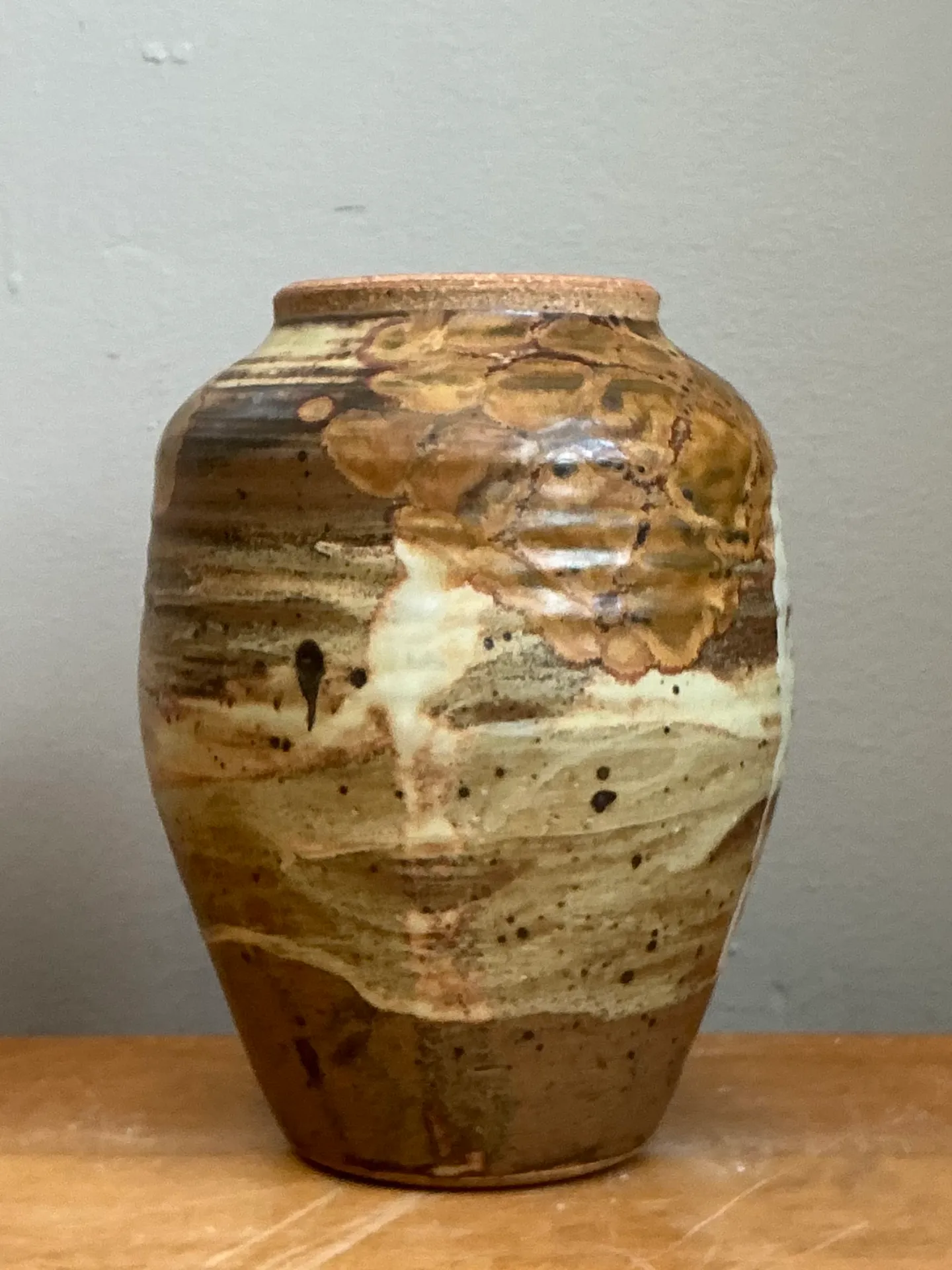 Vintage Glazed Studio Pottery Vase — additional photo 8