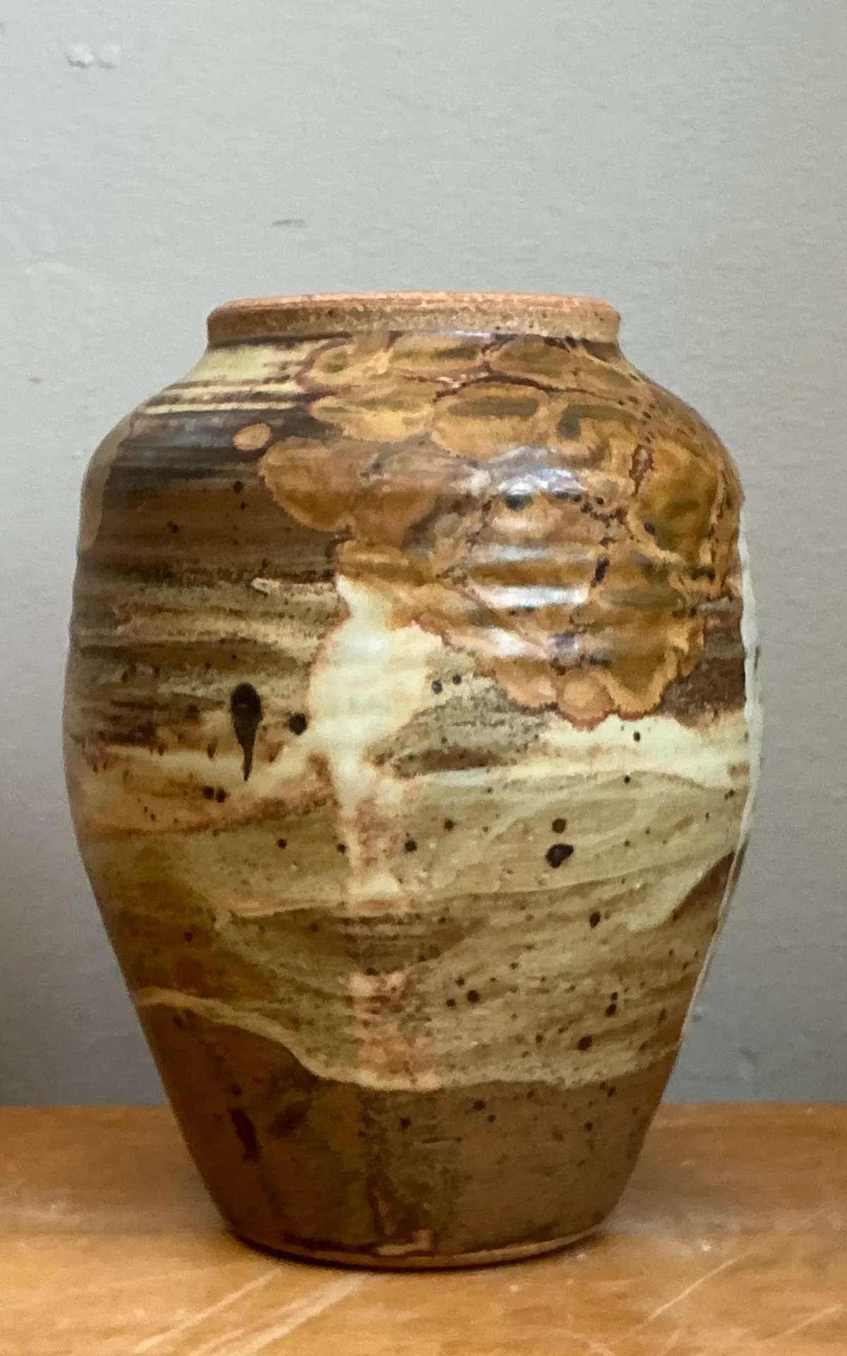 Vintage Glazed Studio Pottery Vase — additional photo 8