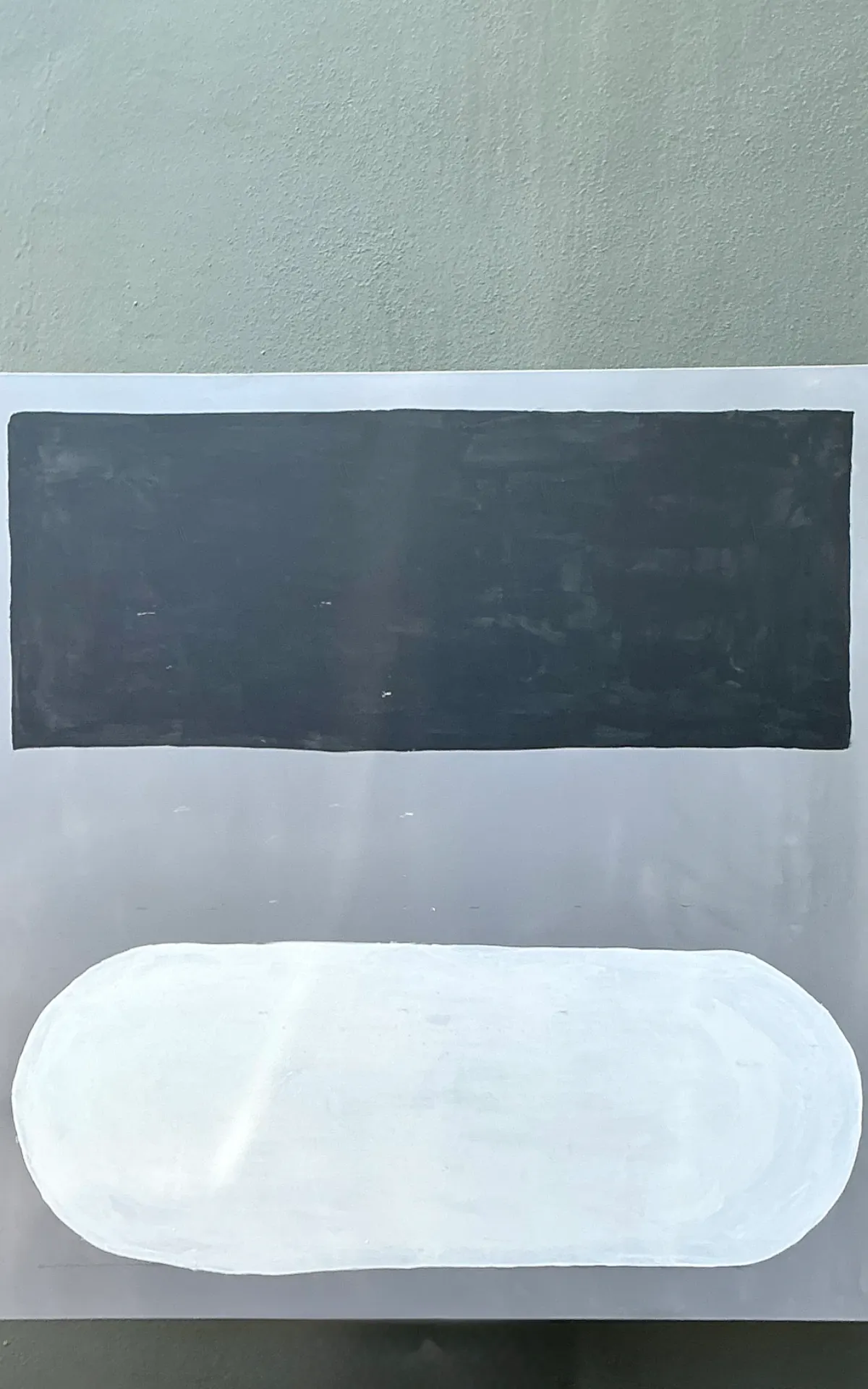 Vintage Monumental Abstract Painting on Canvas — additional photo 6