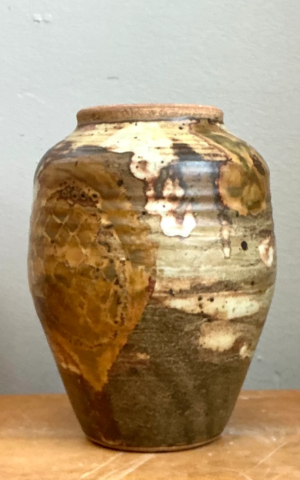 Vintage Glazed Studio Pottery Vase — additional photo 6
