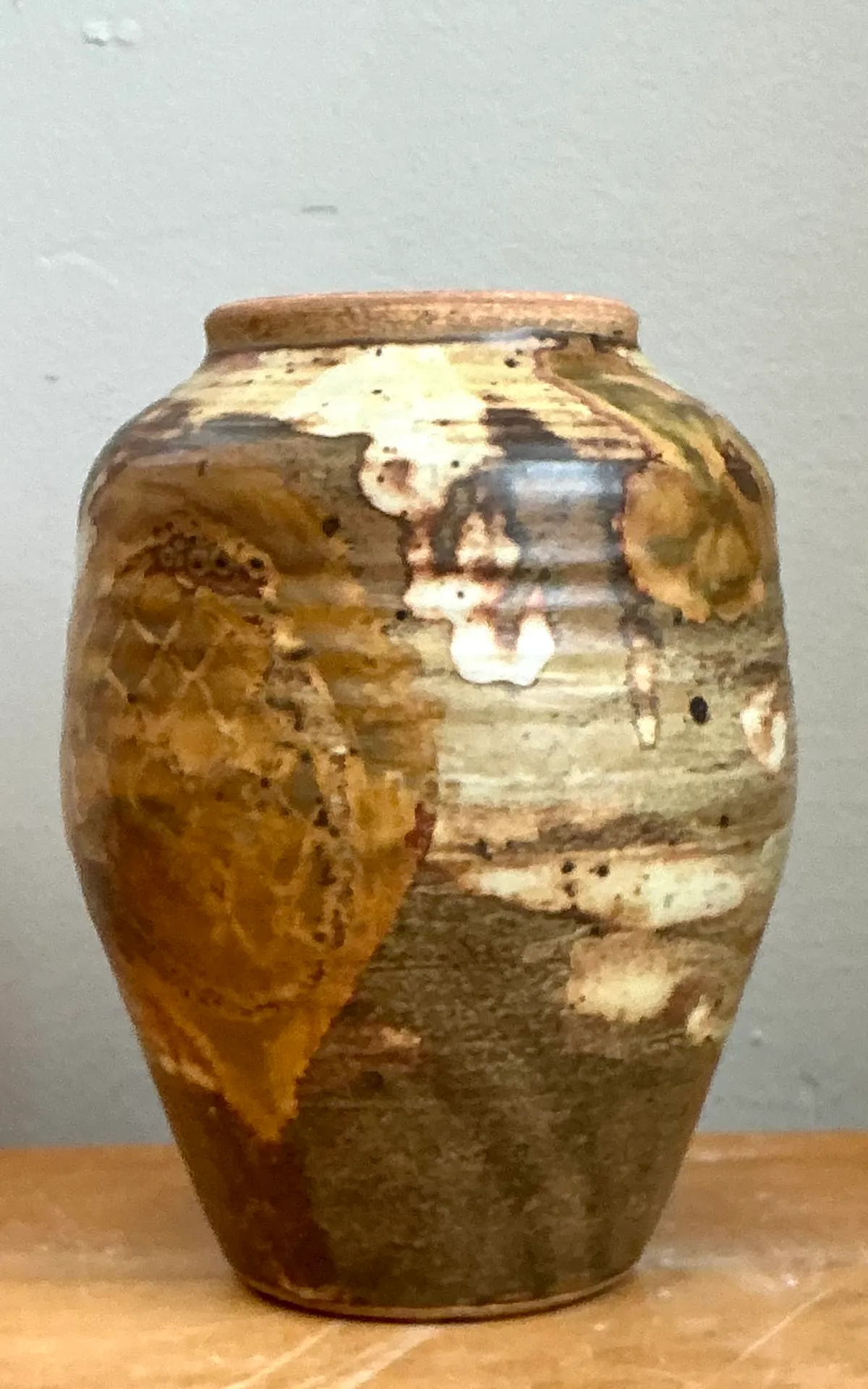 Vintage Glazed Studio Pottery Vase — additional photo 4