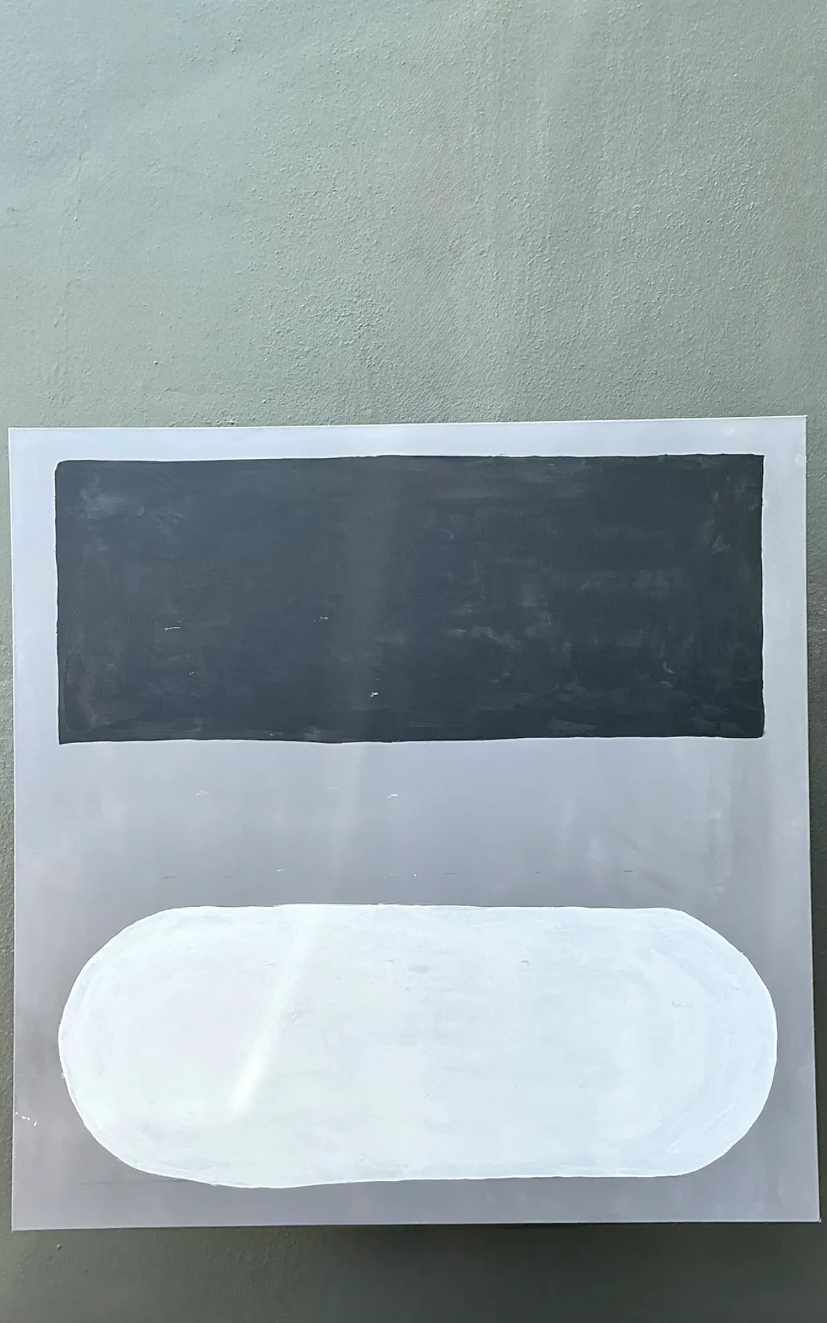 Vintage Monumental Abstract Painting on Canvas — additional photo 7