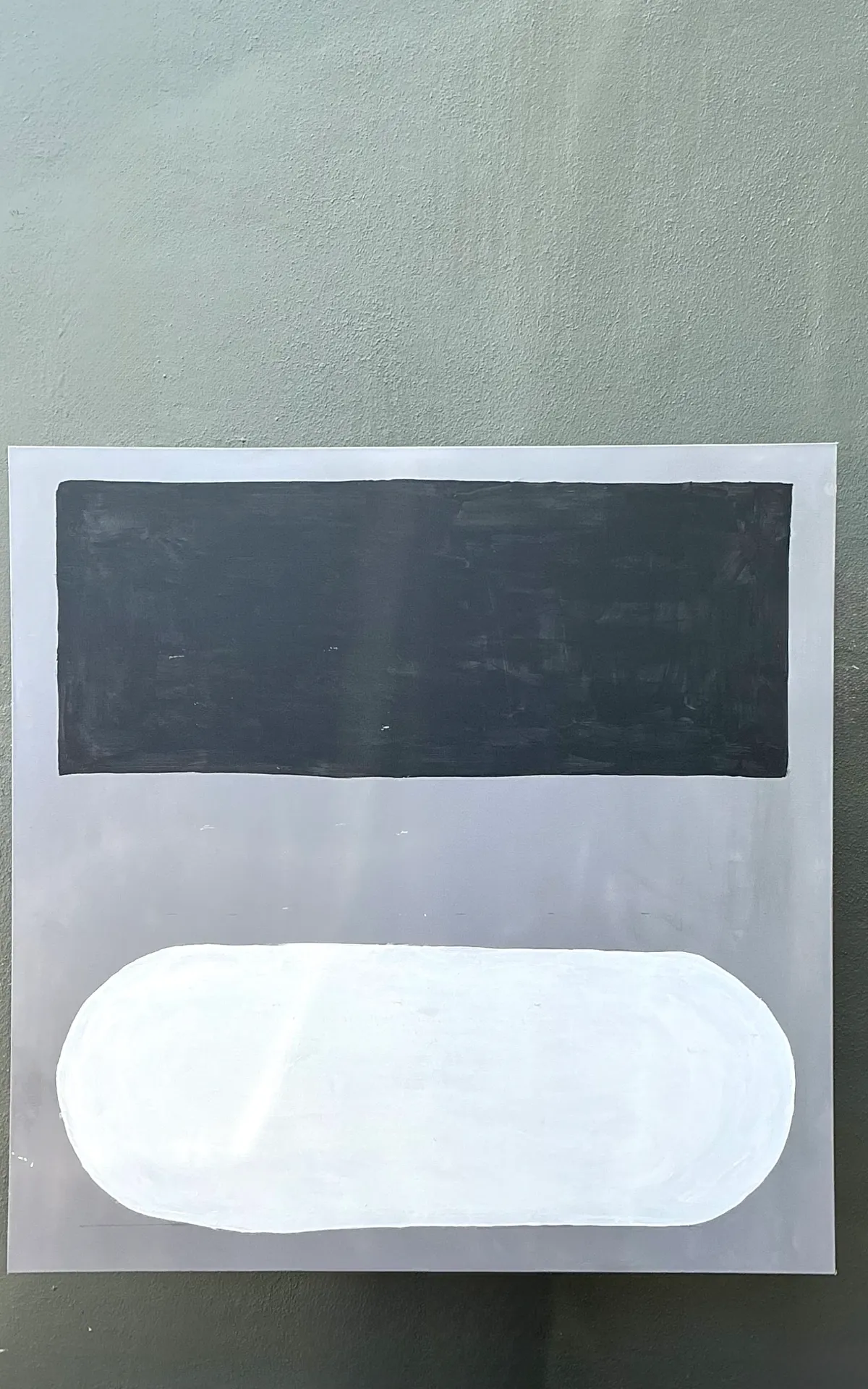 Vintage Monumental Abstract Painting on Canvas — additional photo 5