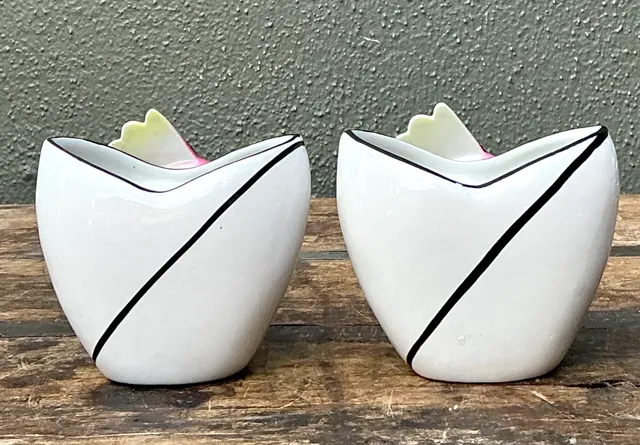 Vintage Stafford Ceramic Leaping Fish Vases - Pair — additional photo 6