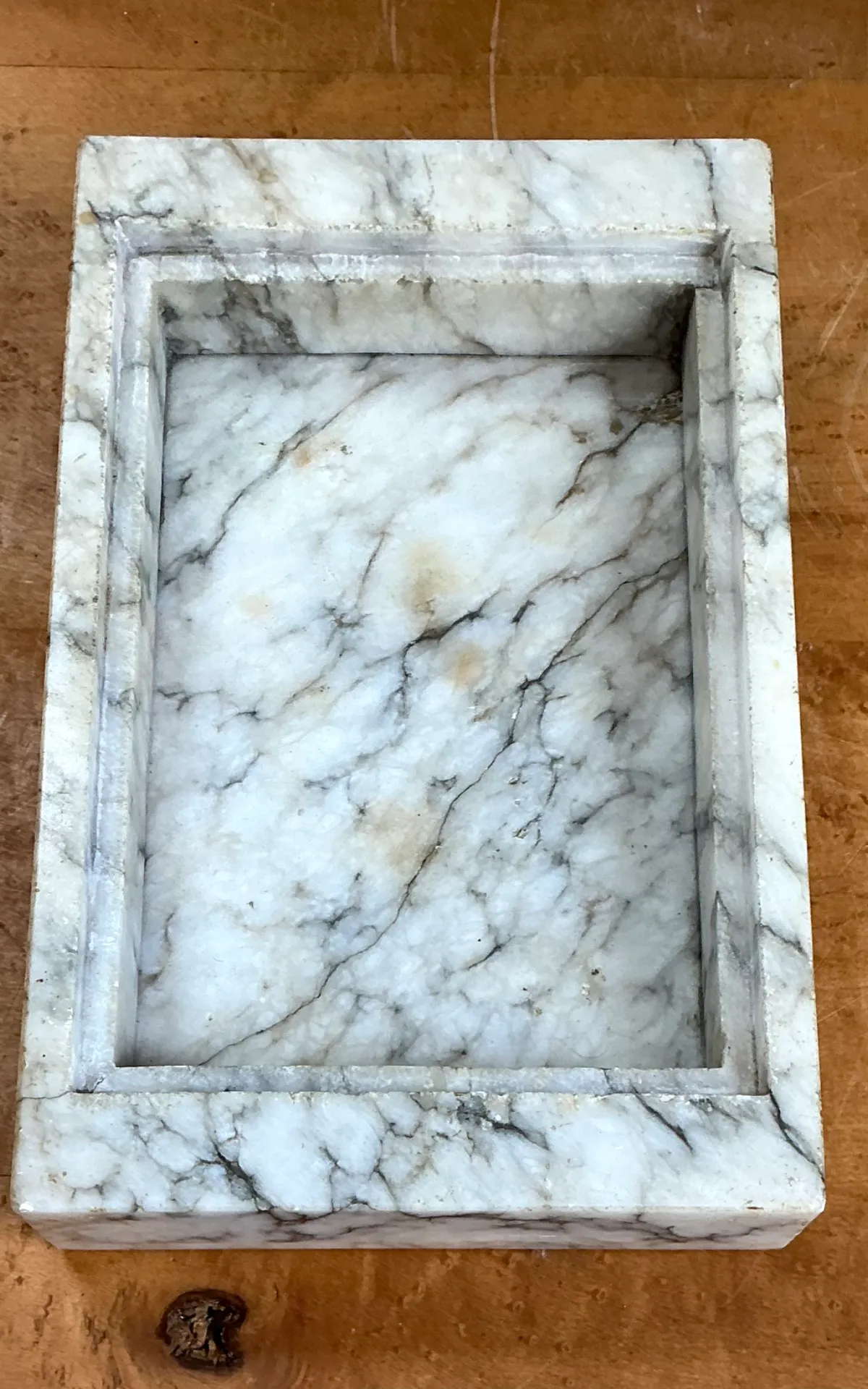 Vintage Marble and Brass Decorative Dresser Tray — additional photo 6