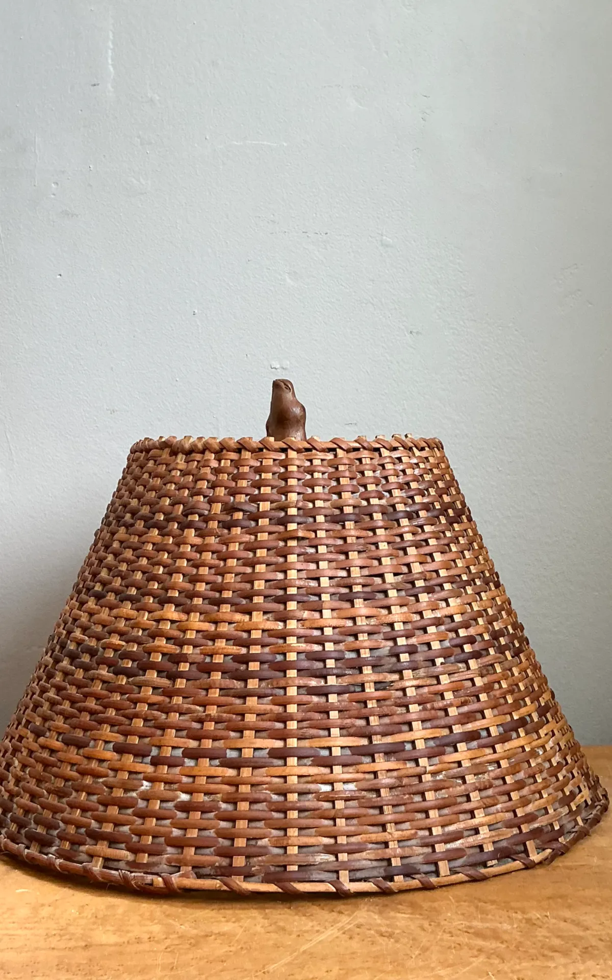 Vintage Woven Rattan Lamp Shade