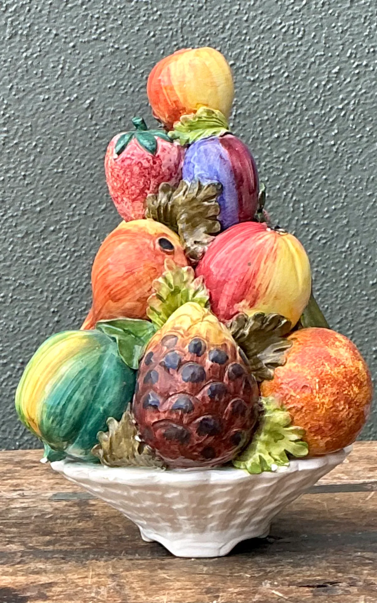 Vintage Italian Ceramic Fruit Topiary — additional photo 7