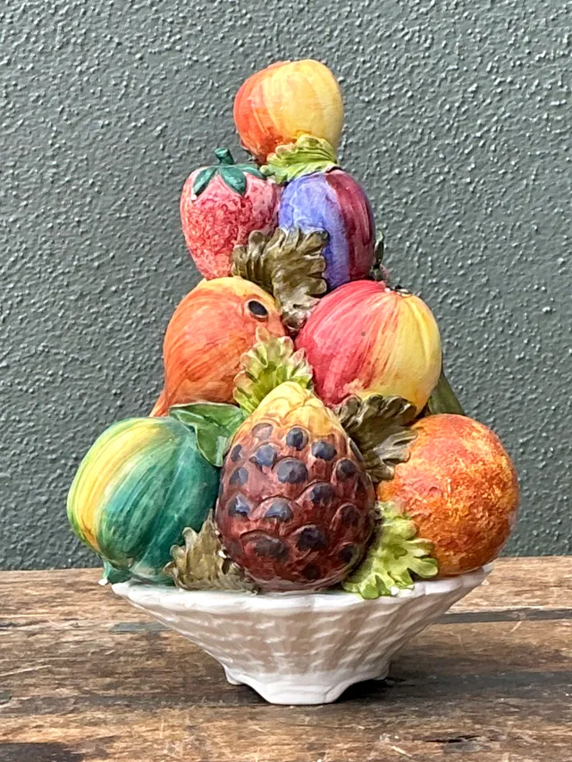 Vintage Italian Ceramic Fruit Topiary — additional photo 7