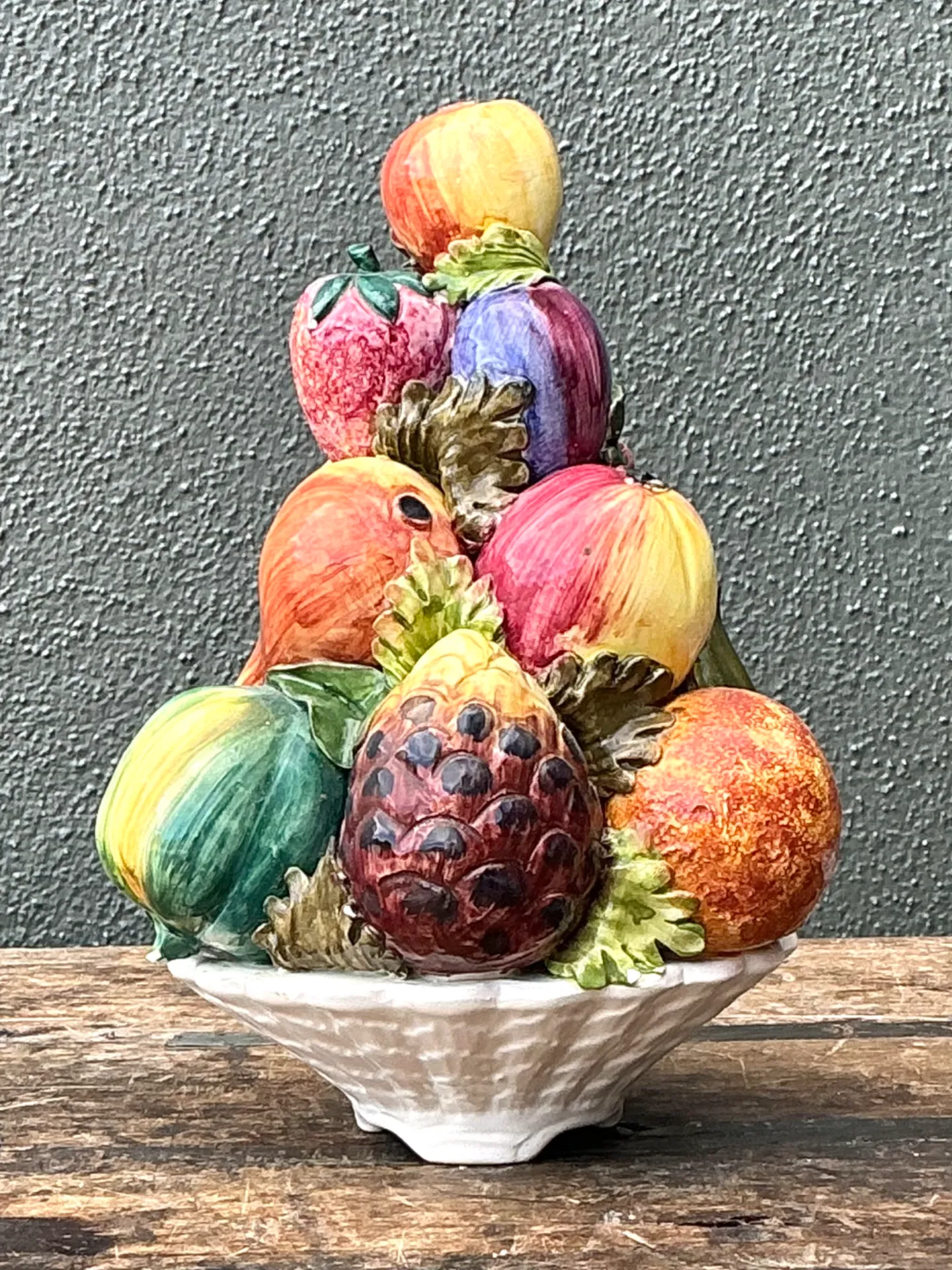 Vintage Italian Ceramic Fruit Topiary — additional photo 3