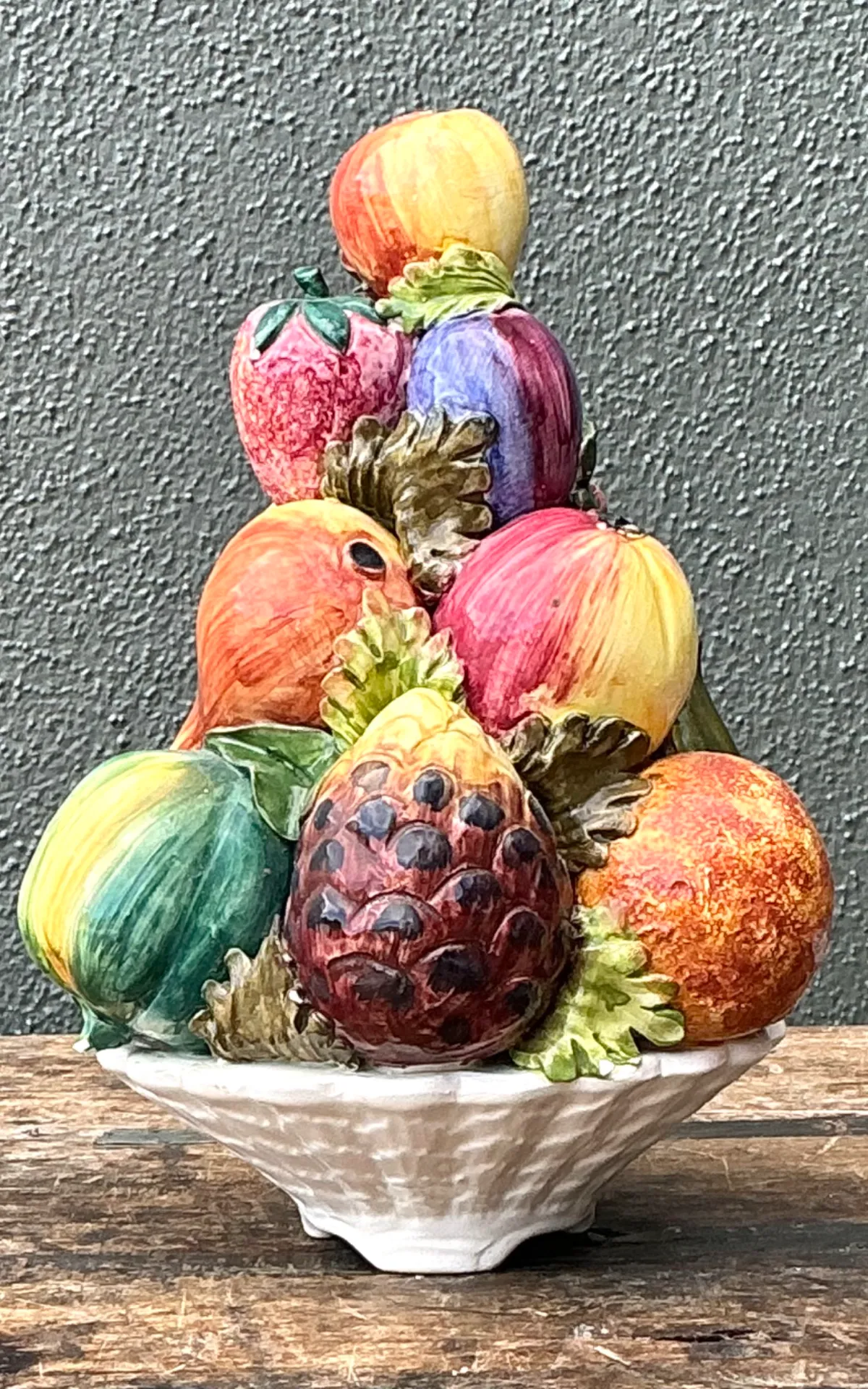 Vintage Italian Ceramic Fruit Topiary — additional photo 3