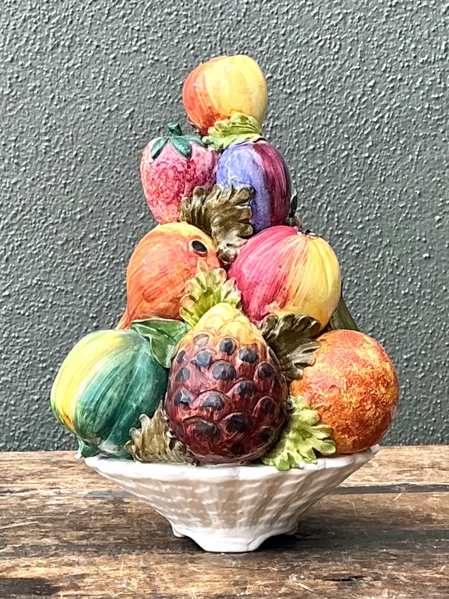 Vintage Italian Ceramic Fruit Topiary — additional photo 1