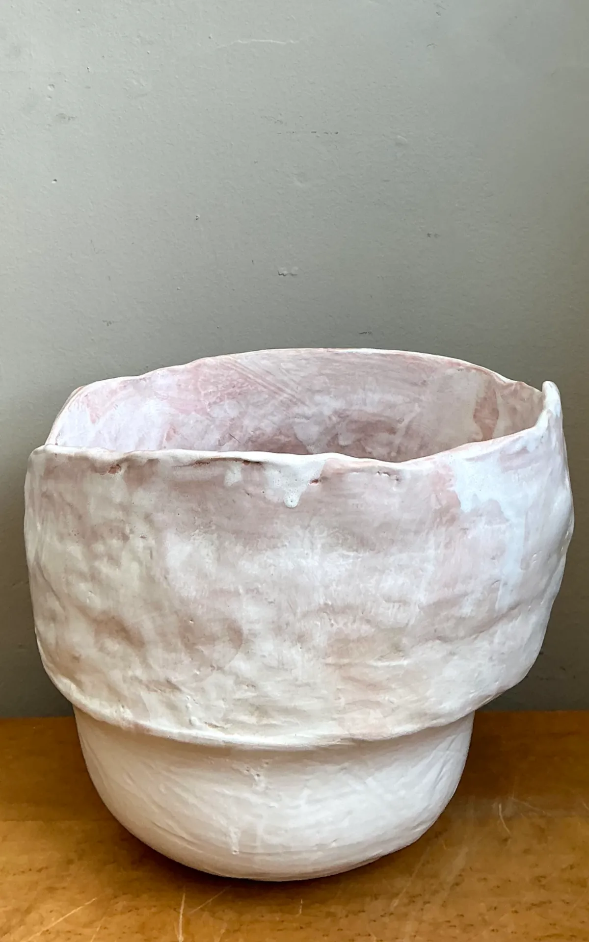 Vintage Monumental Handcrafted Ceramic Vessel — additional photo 3