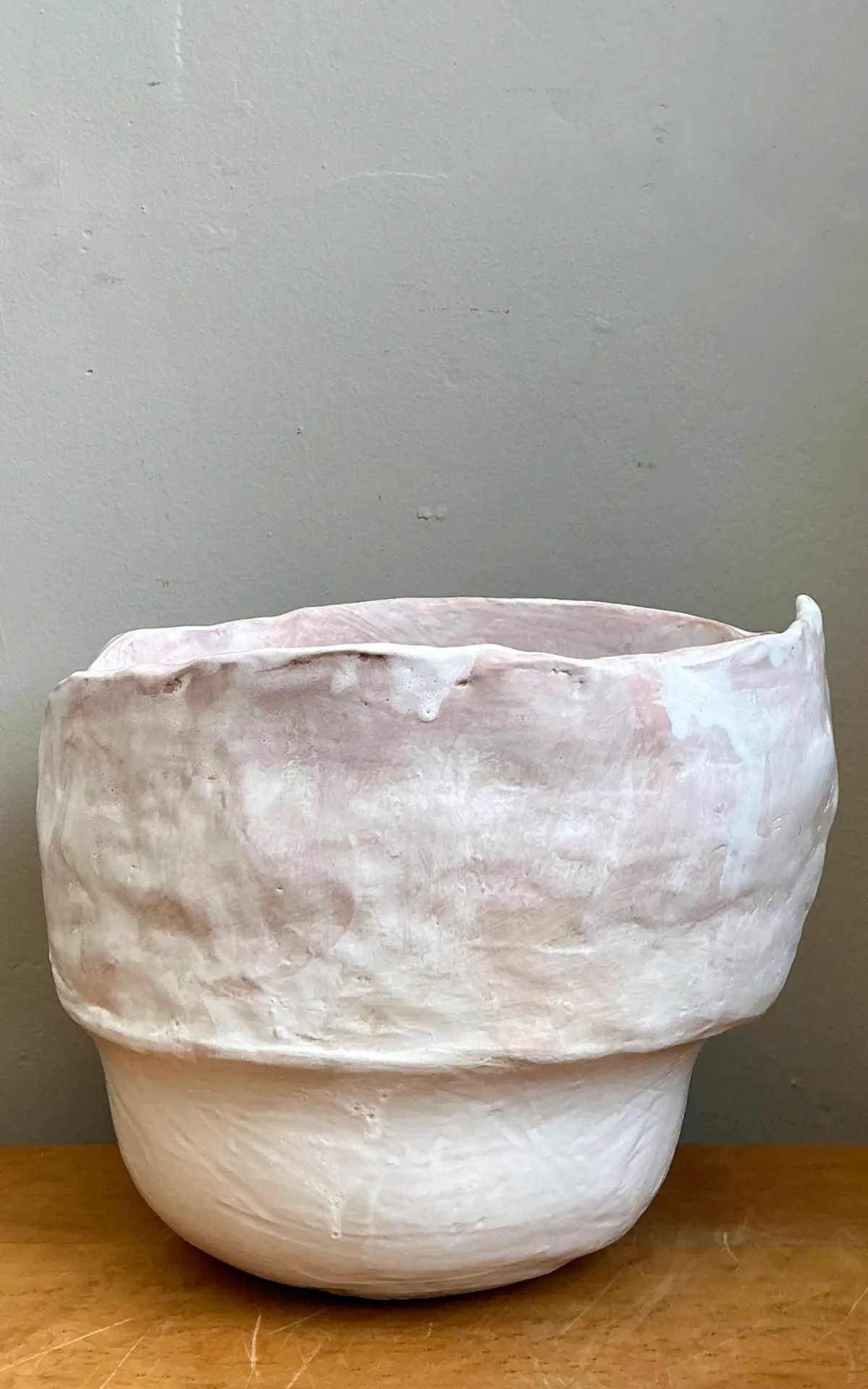Vintage Monumental Handcrafted Ceramic Vessel