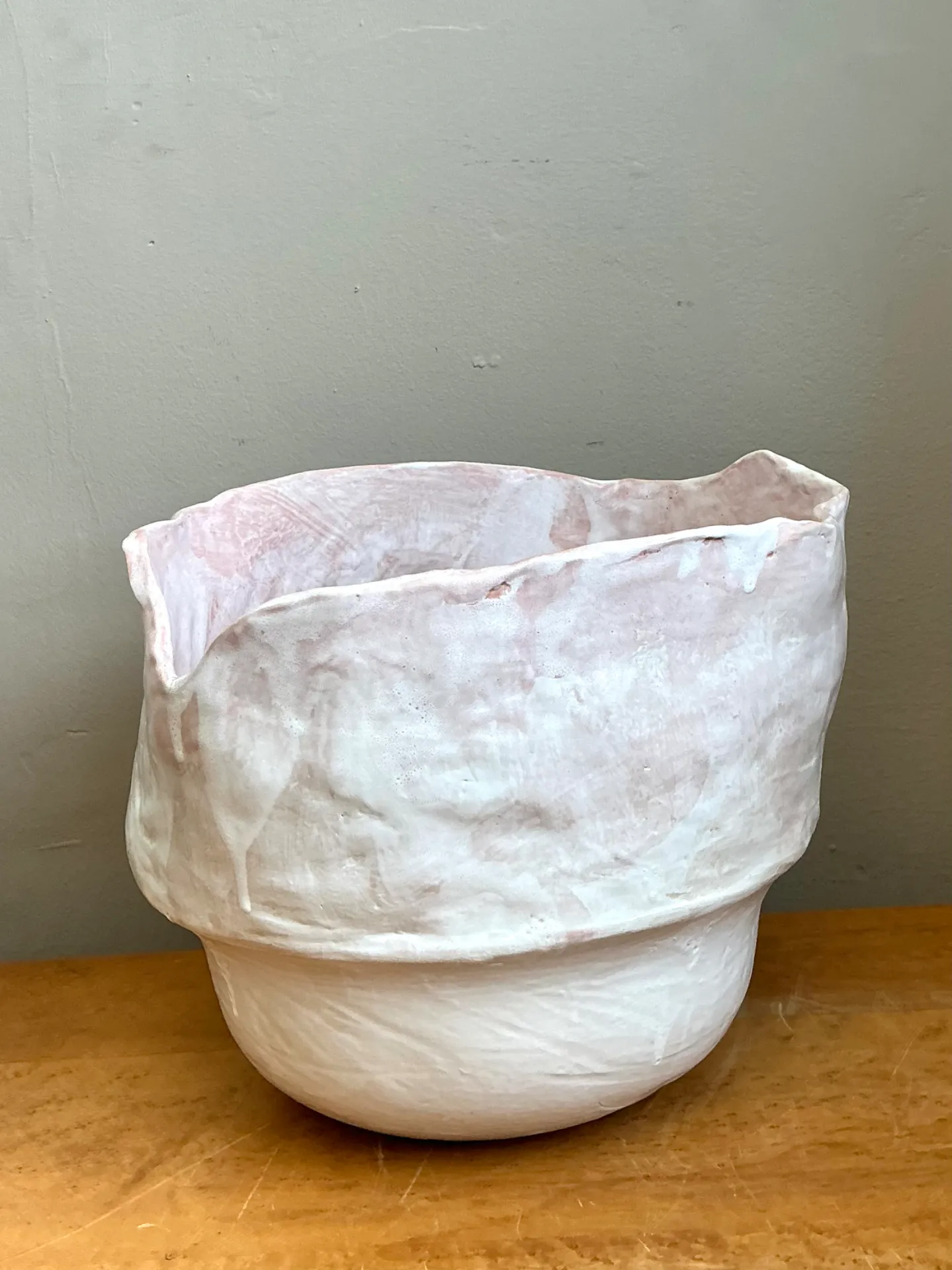 Vintage Monumental Handcrafted Ceramic Vessel — additional photo 4