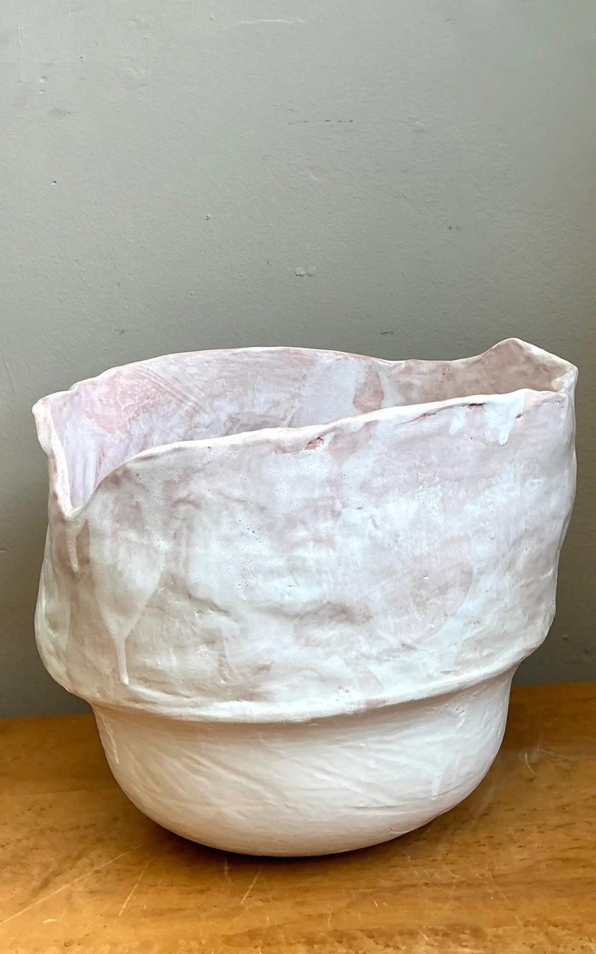 Vintage Monumental Handcrafted Ceramic Vessel — additional photo 4