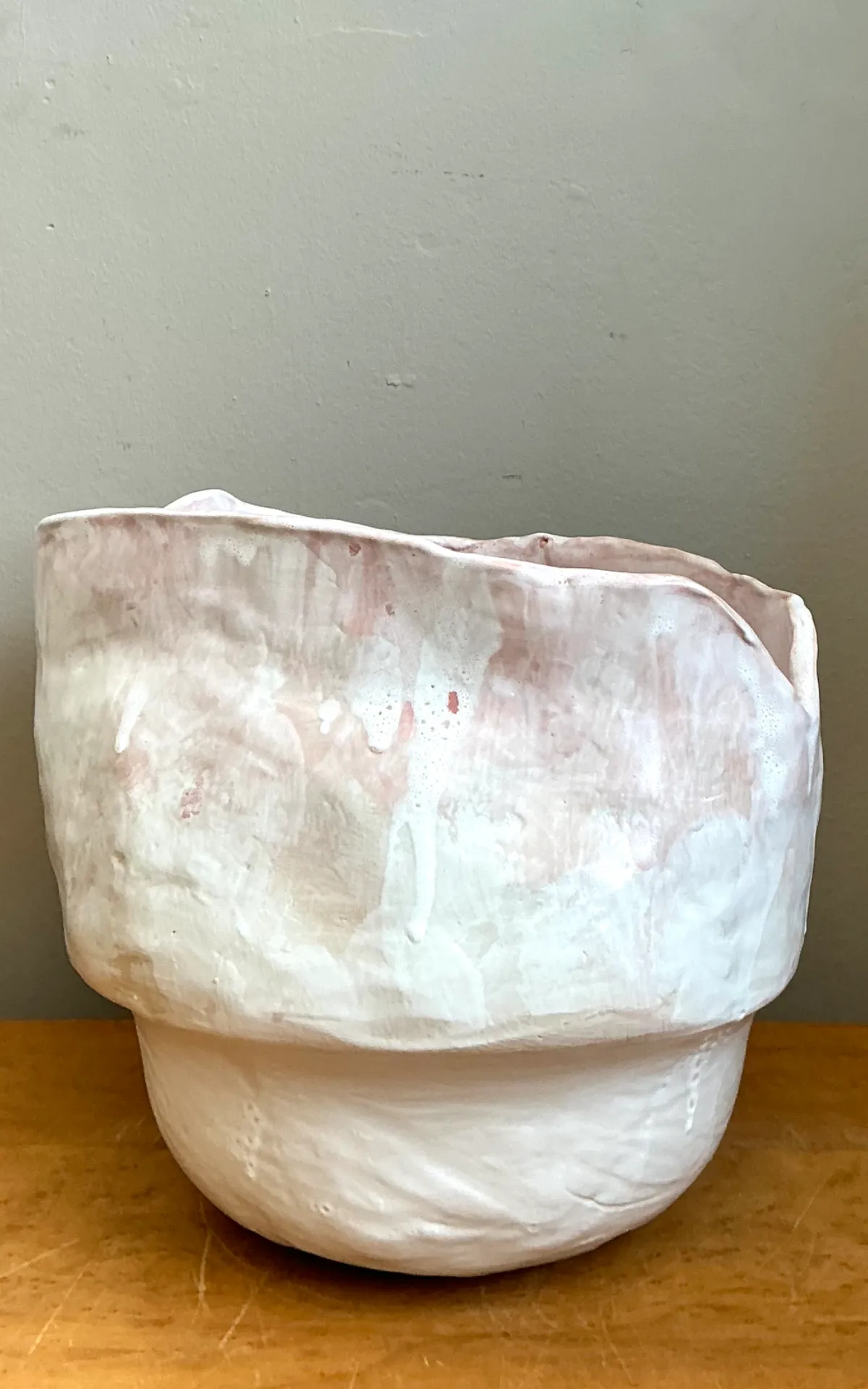Vintage Monumental Handcrafted Ceramic Vessel — additional photo 2