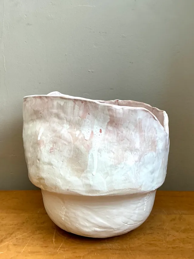 Vintage Monumental Handcrafted Ceramic Vessel — additional photo 2