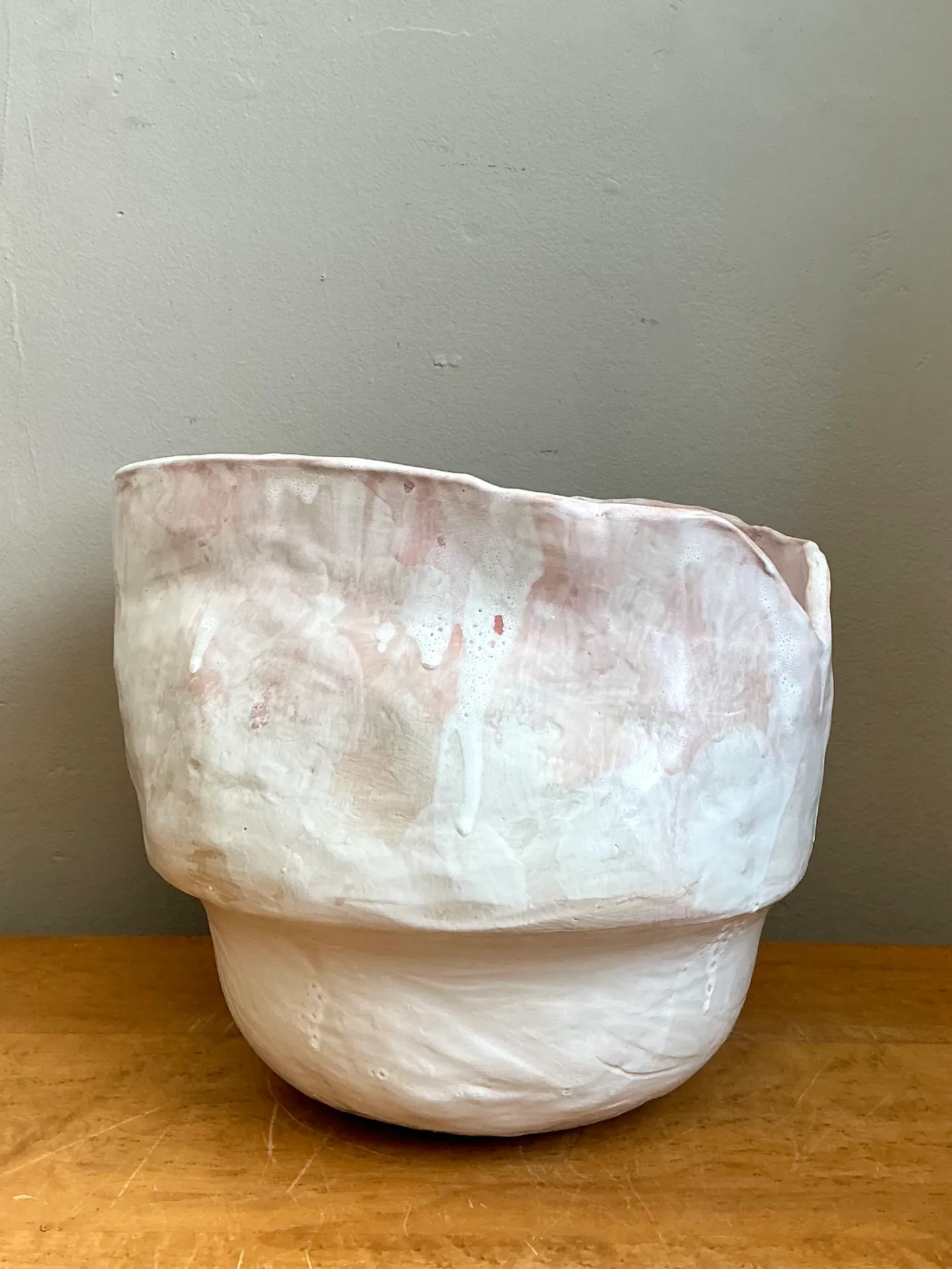 Vintage Monumental Handcrafted Ceramic Vessel — additional photo 5