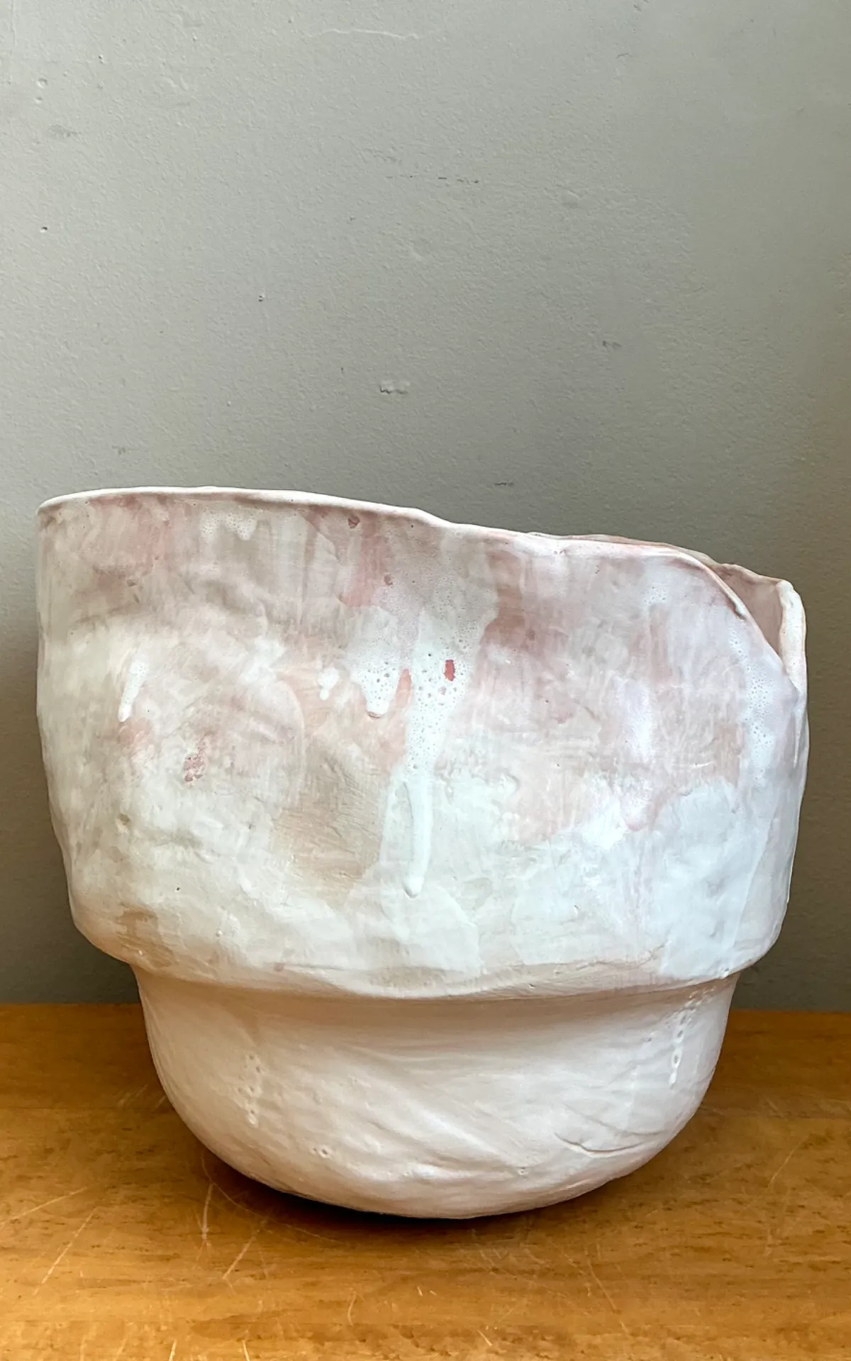 Vintage Monumental Handcrafted Ceramic Vessel — additional photo 5