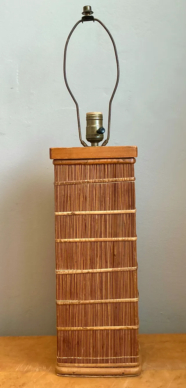 Vintage Rattan Table Lamp — additional photo 3