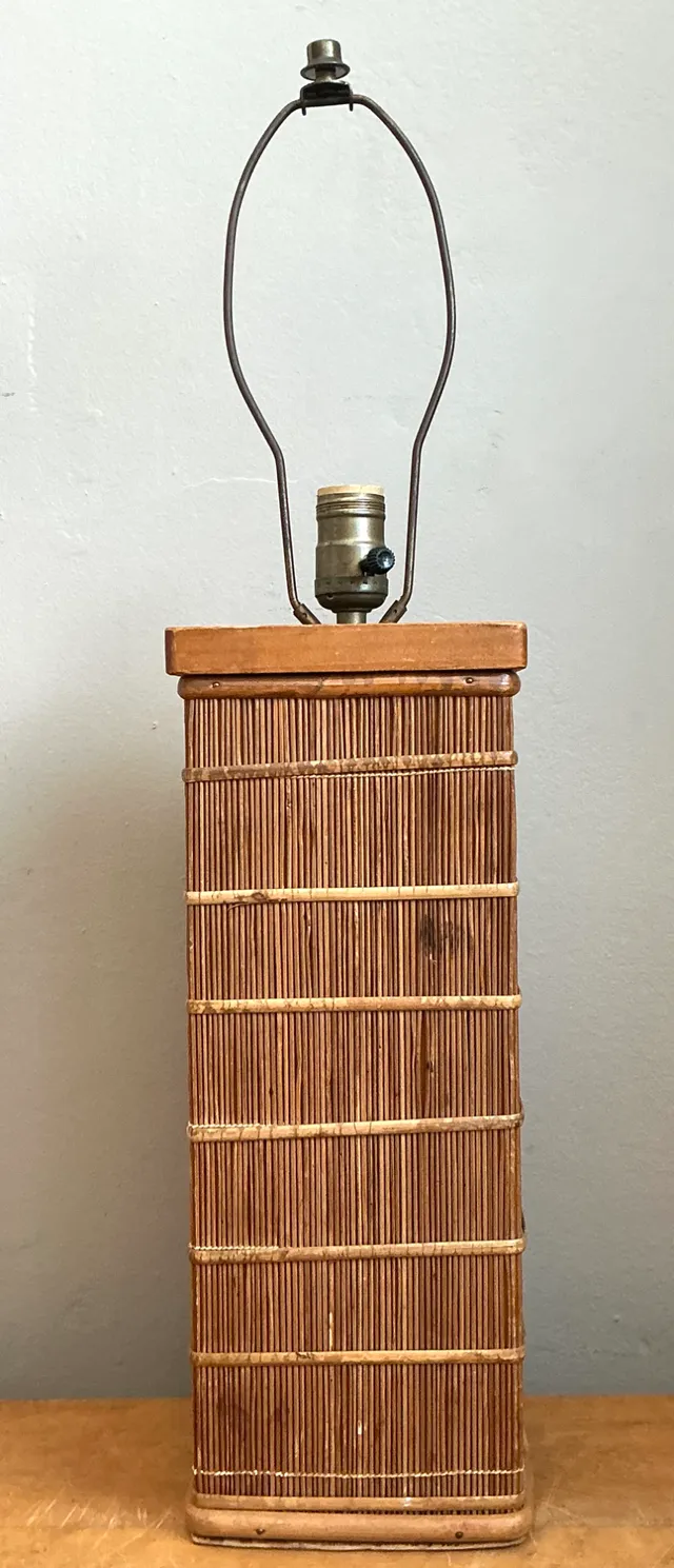 Vintage Rattan Table Lamp — additional photo 7