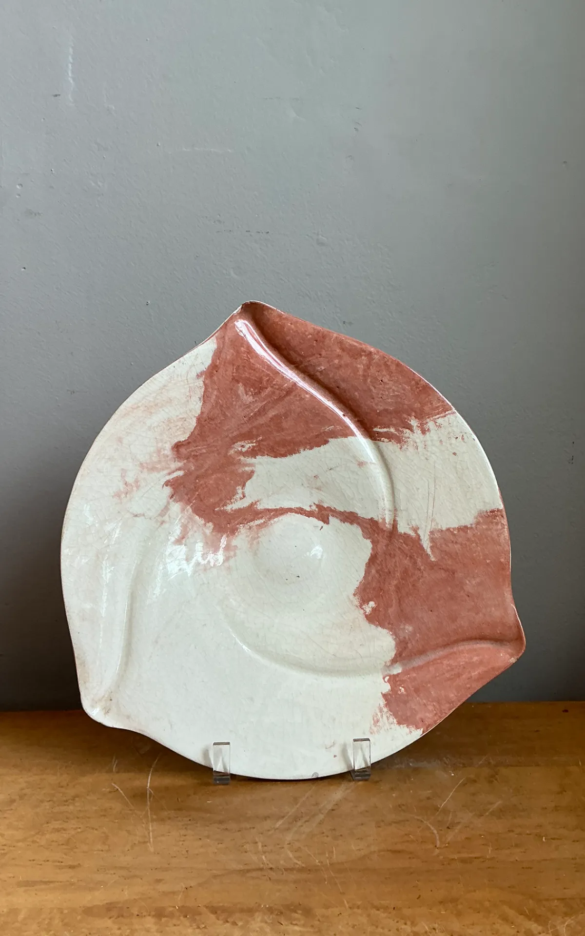 Vintage Abstract Ceramic Plate — additional photo 2